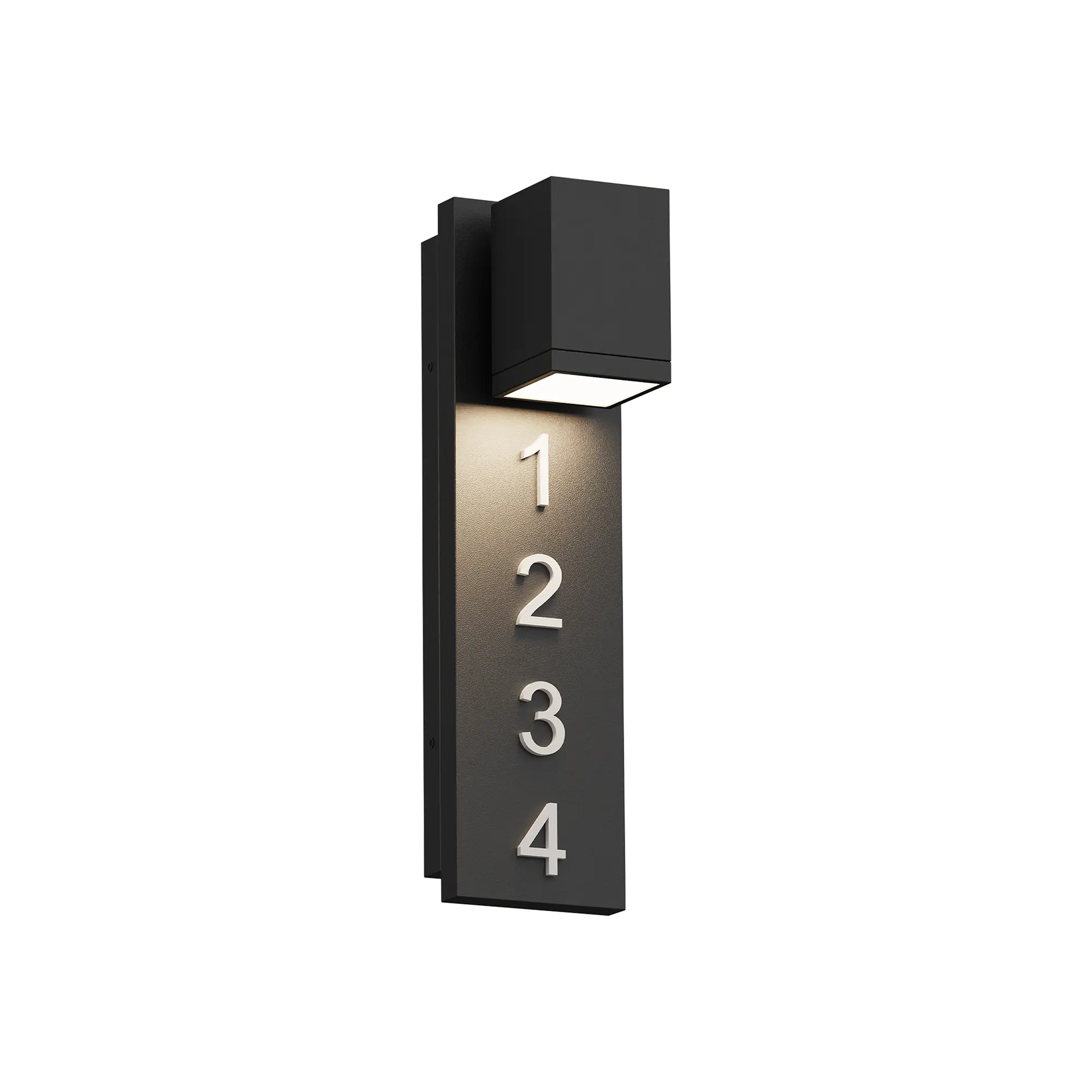 Alteck Bishop 19-Inch Black LED Outdoor Wall Light - AW0156-5CCT-W-BK