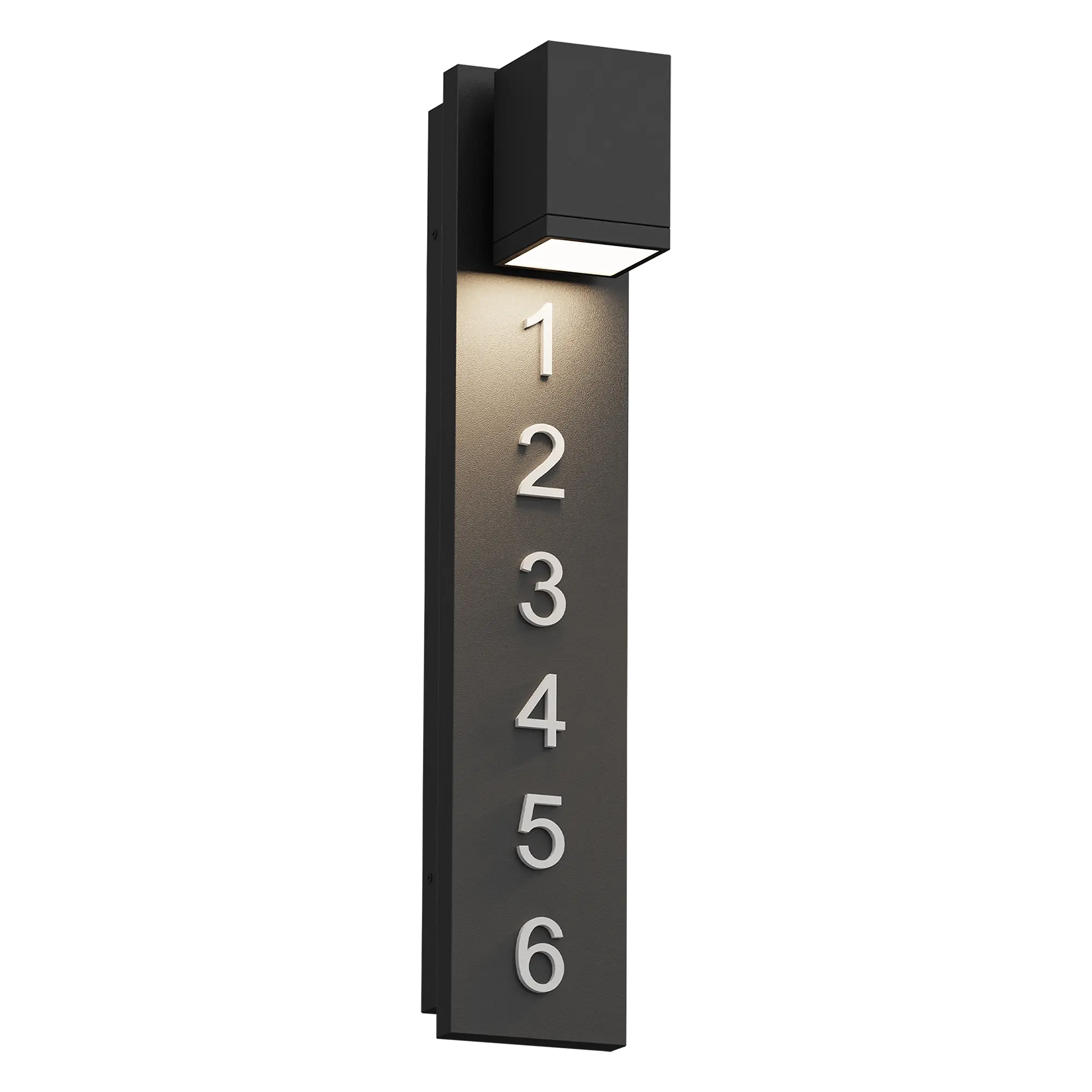 Alteck Bishop 26-Inch Black LED Outdoor Wall Light - AW0157-5CCT-W-BK