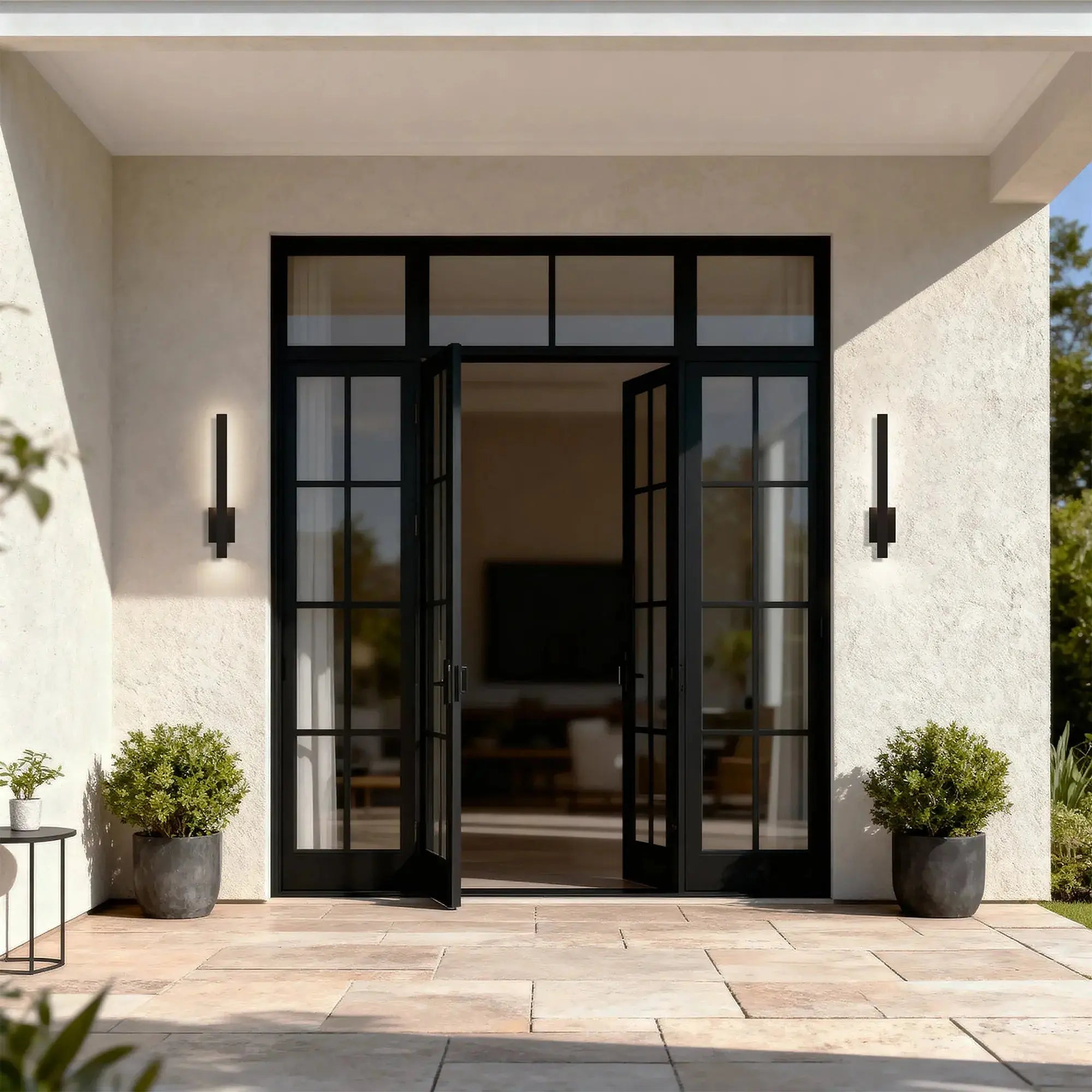 Alteck Lina 24-Inch Dark Bronze Oxide 5-CCT LED Outdoor Wall Light - Wet Rated - AW0163-5CCT-W-DBO Alteck