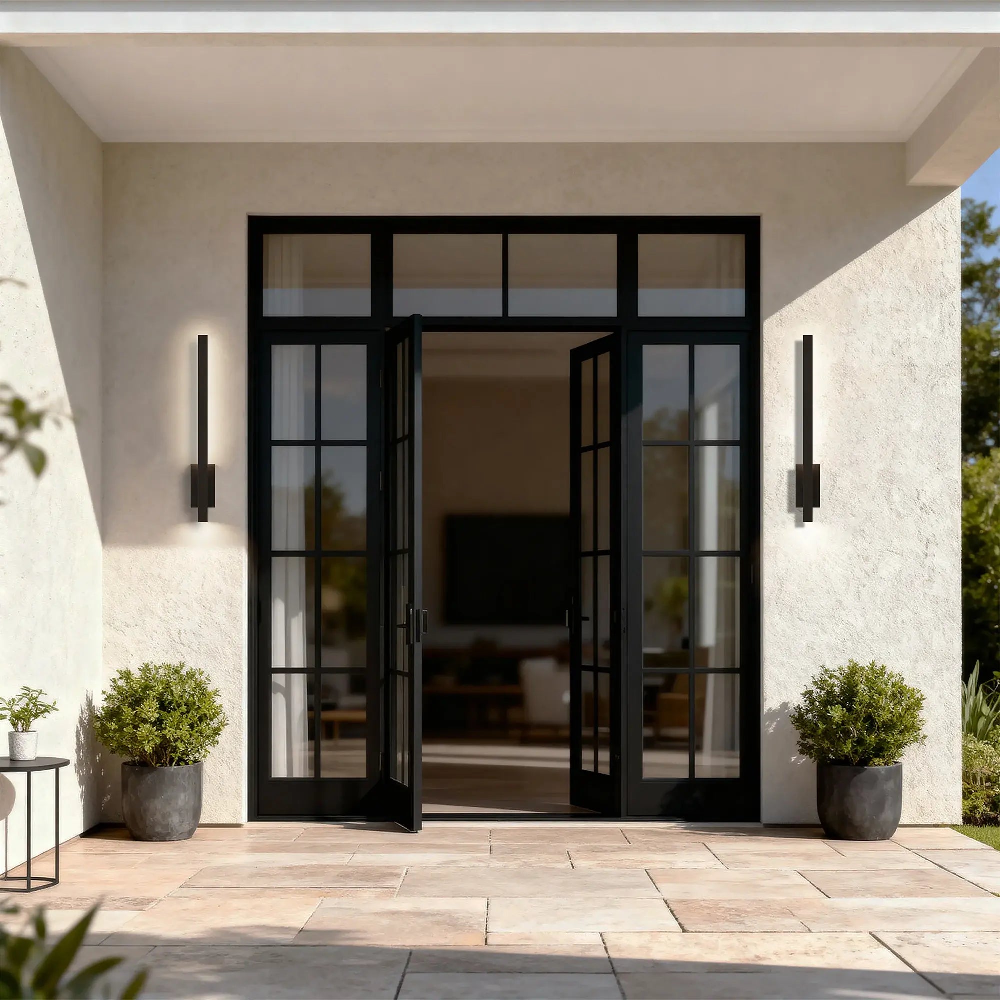 Alteck Lina 34-Inch Dark Bronze Oxide 5-CCT LED Outdoor Wall Light - Wet Rated - AW0164-5CCT-W-DBO Alteck