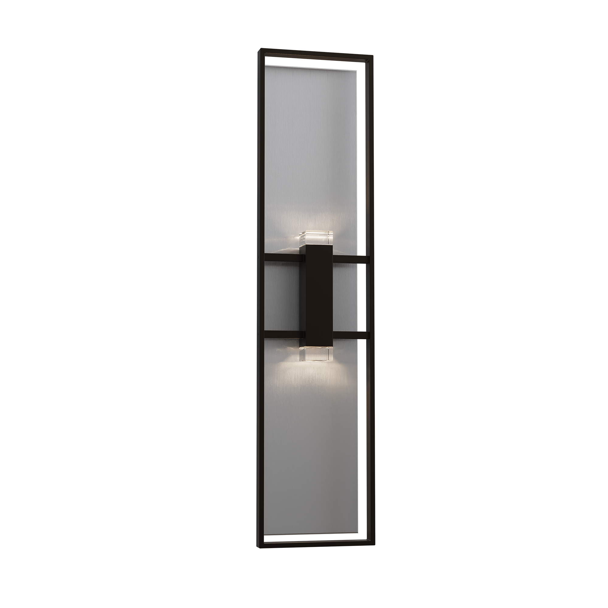 Alteck Mars 42-Inch Black 3-CCT LED Outdoor Wall Light - AW0166-3CCT-W-BK