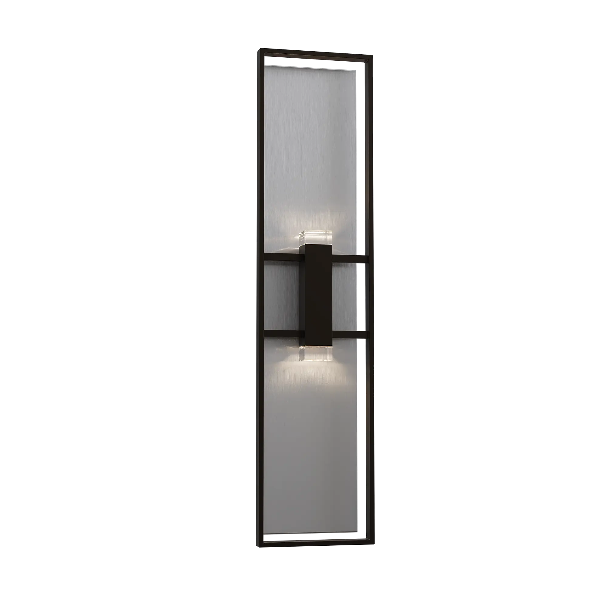 Alteck Mars 42-Inch Black 3-CCT LED Outdoor Wall Light - AW0166-3CCT-W-BK