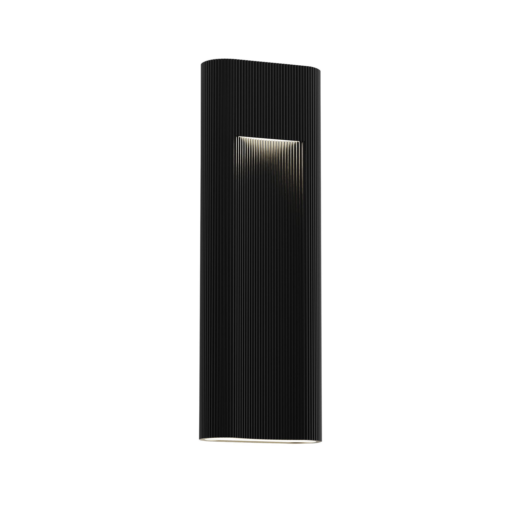 Alteck Wavey 21-Inch Black LED Outdoor Wall Light - AW0174-5CCT-W-BK