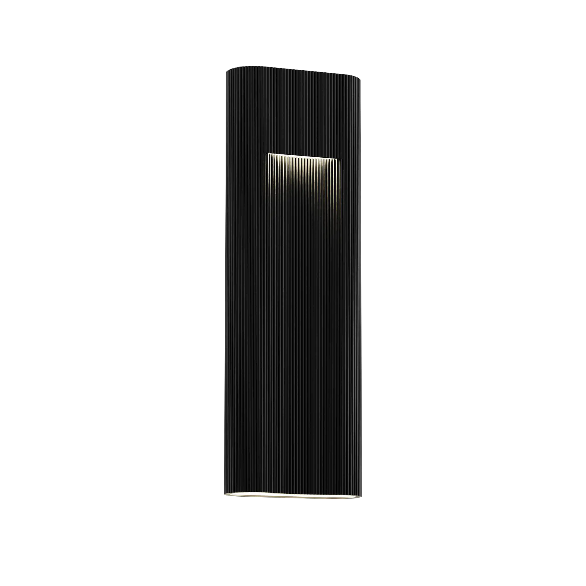 Alteck Wavey 21-Inch Black LED Outdoor Wall Light - AW0174-5CCT-W-BK