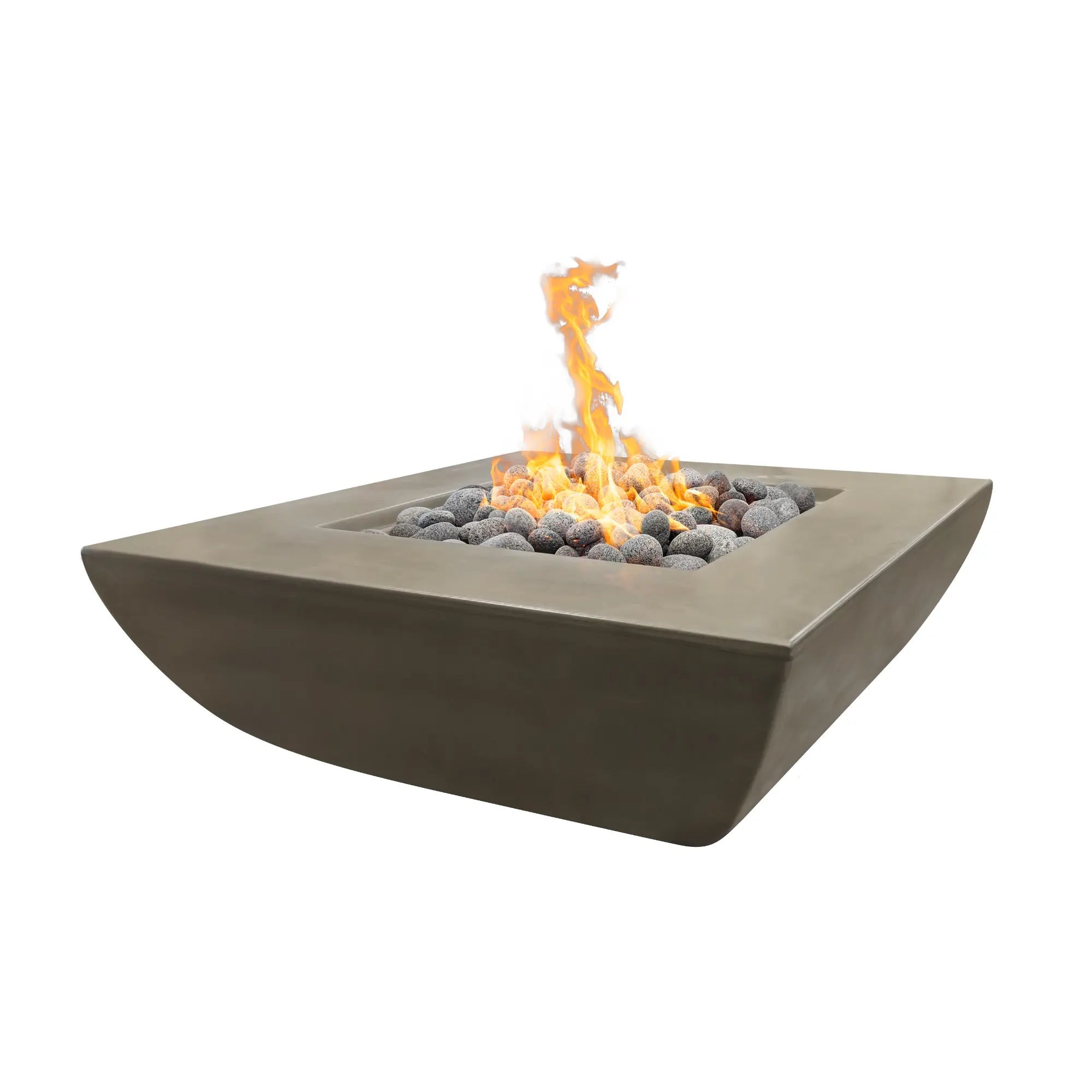 Avalon 42" Square Concrete Gas Fire Pit – The Outdoor Plus The Outdoor Plus