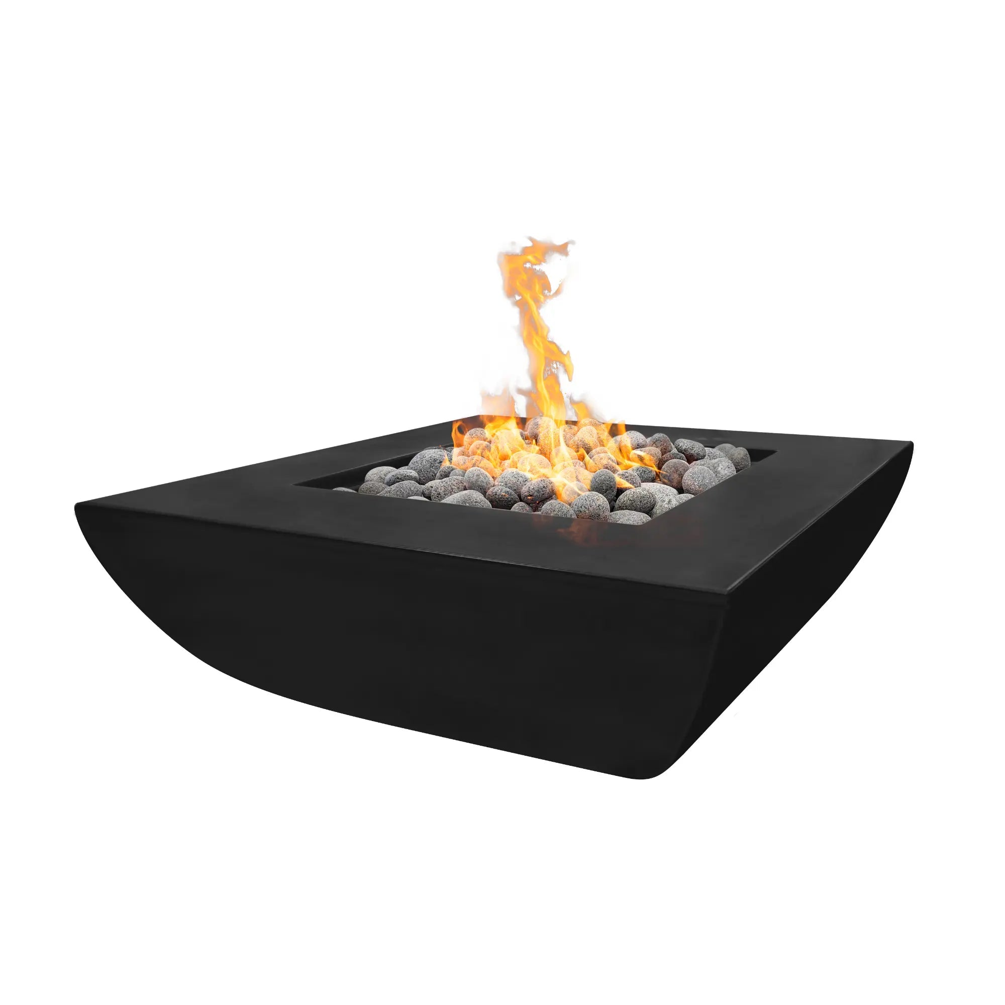 Avalon 42" Square Concrete Gas Fire Pit – The Outdoor Plus The Outdoor Plus