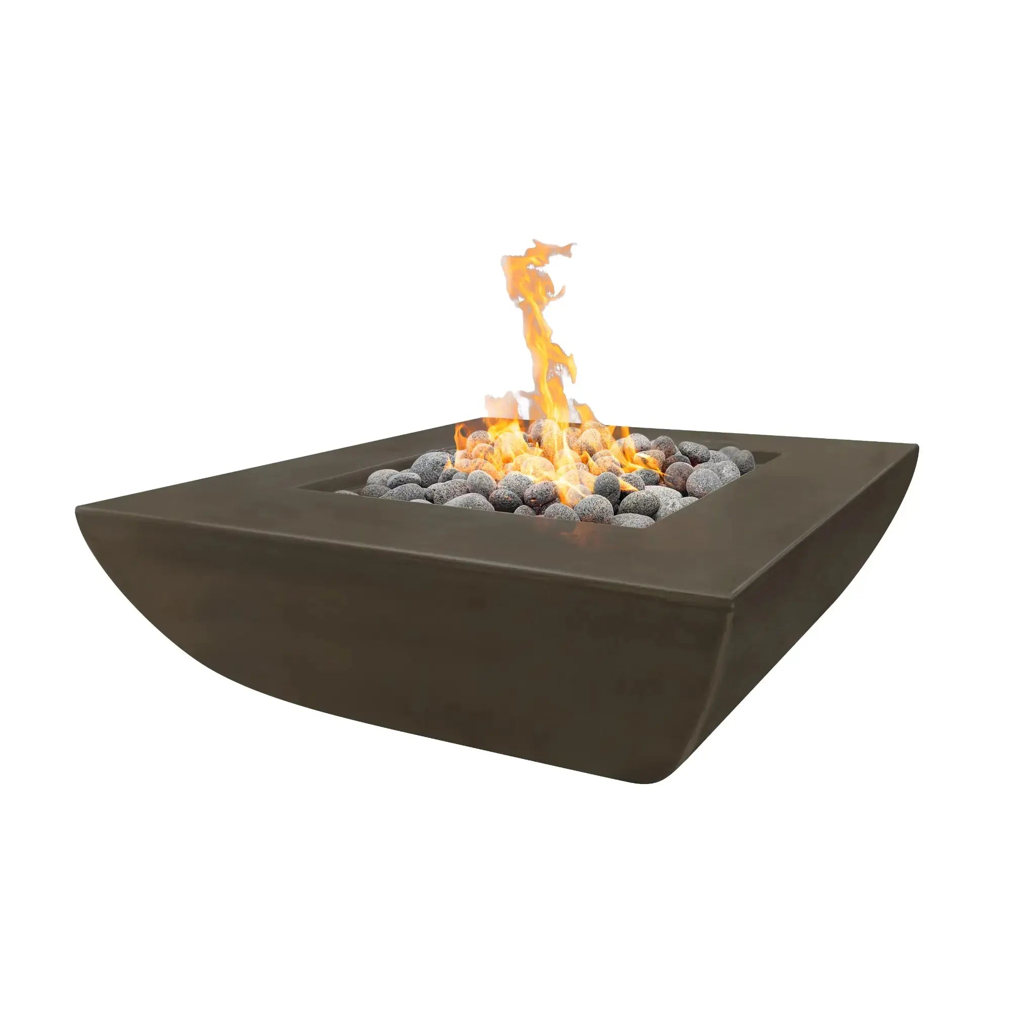 Avalon 42" Square Concrete Gas Fire Pit – The Outdoor Plus The Outdoor Plus