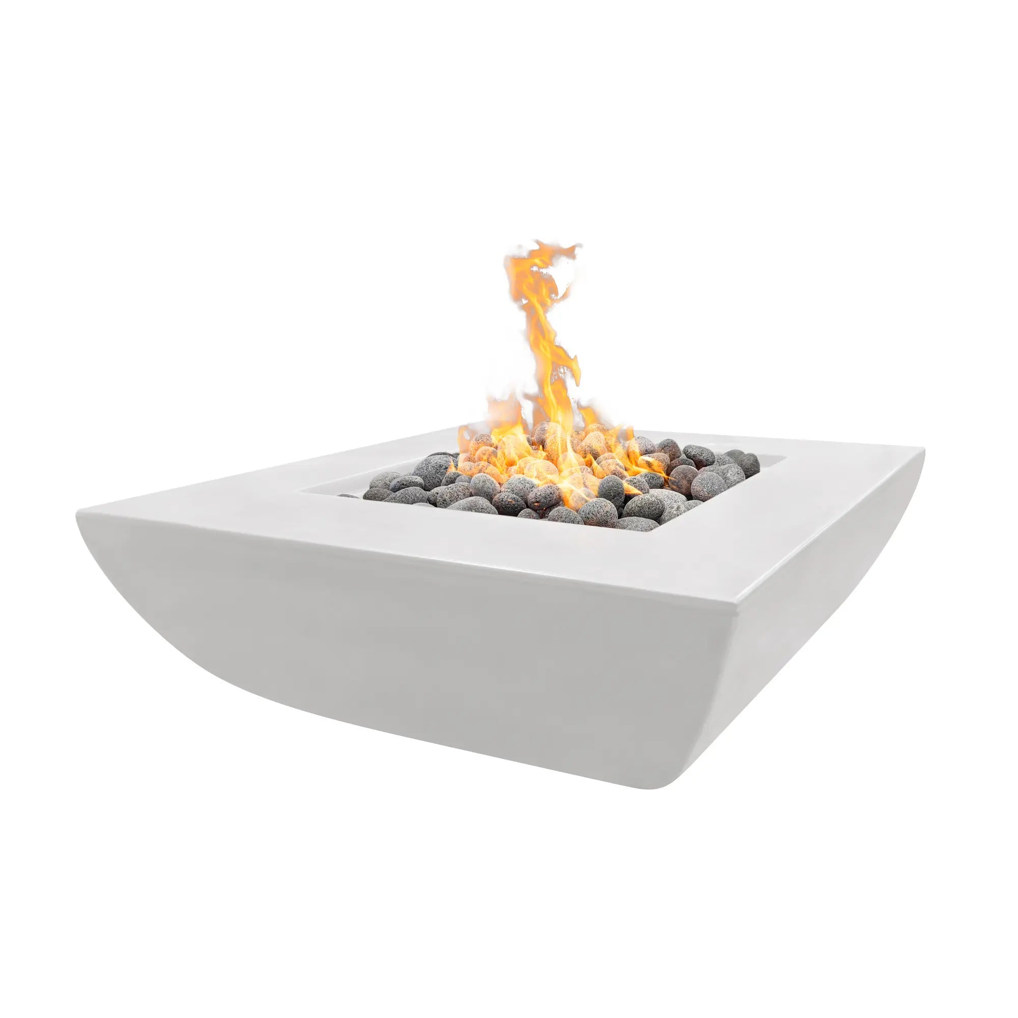 Avalon 42" Square Concrete Gas Fire Pit – The Outdoor Plus The Outdoor Plus