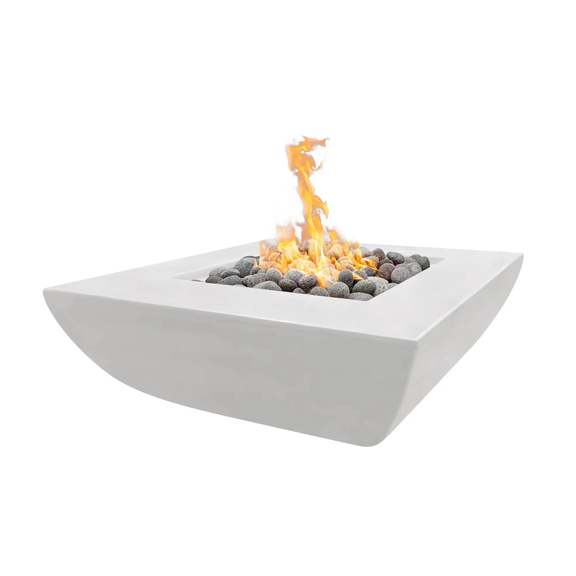 Avalon 42" Square Concrete Gas Fire Pit – The Outdoor Plus The Outdoor Plus