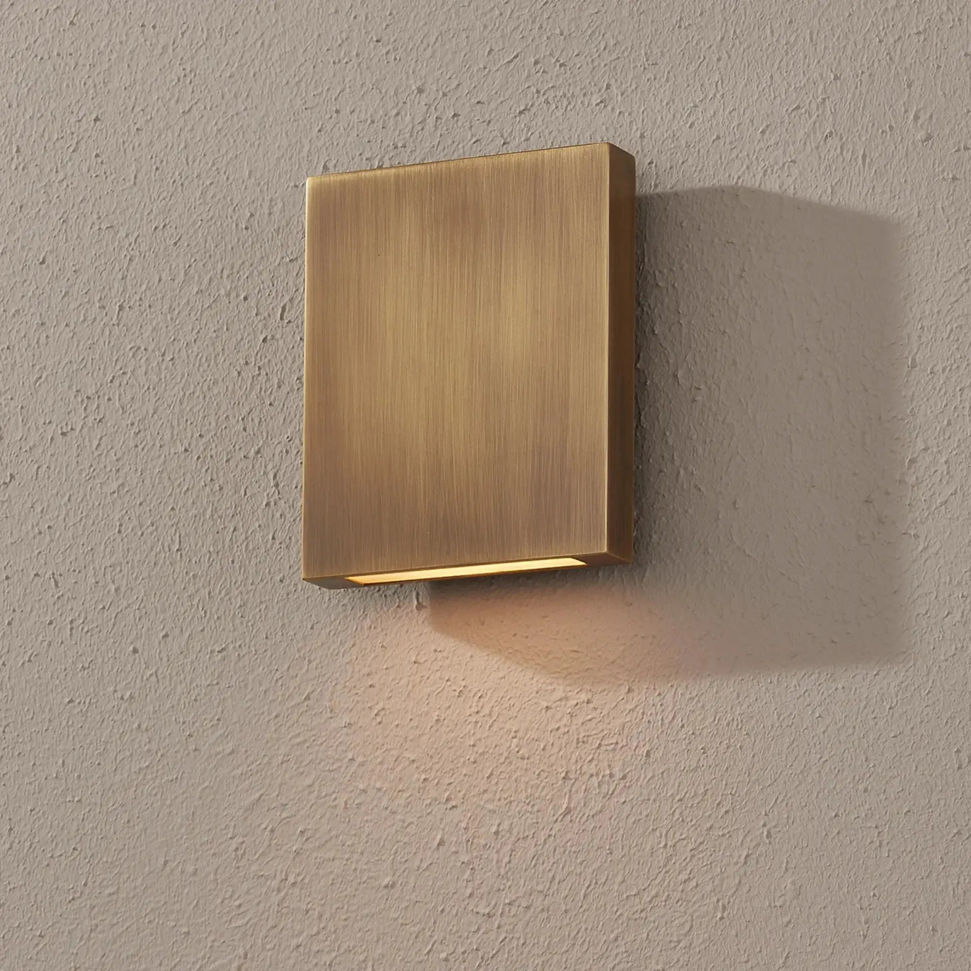 Troy Lighting Thayne 7.5-Inch Outdoor Wall Sconce - Patina Brass - Wet Rated - B2408-PBR Troy Lighting