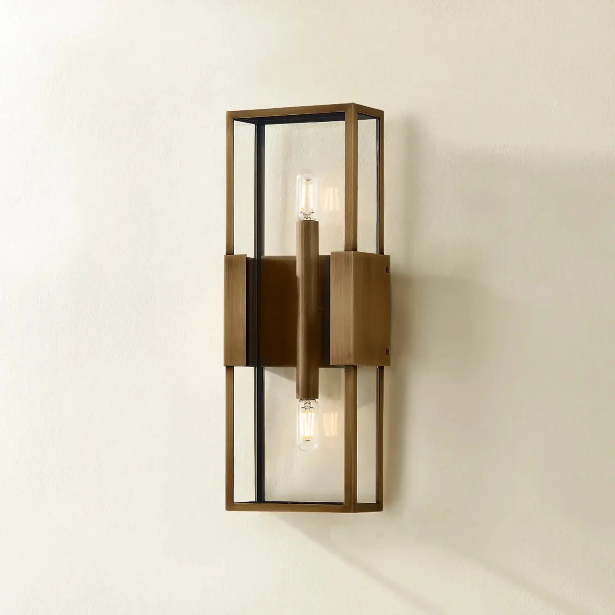 Troy Lighting Santa Clara 18-Inch Outdoor Wall Sconce - Patina Brass - Wet Rated - B2918-PBR Troy Lighting