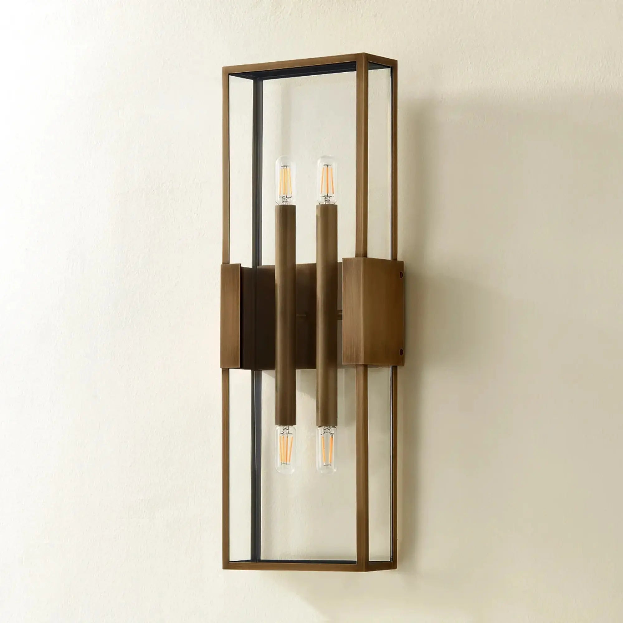 Troy Lighting Santa Clara 24-Inch Outdoor Wall Sconce - Patina Brass - Wet Rated - B2924-PBR Troy Lighting