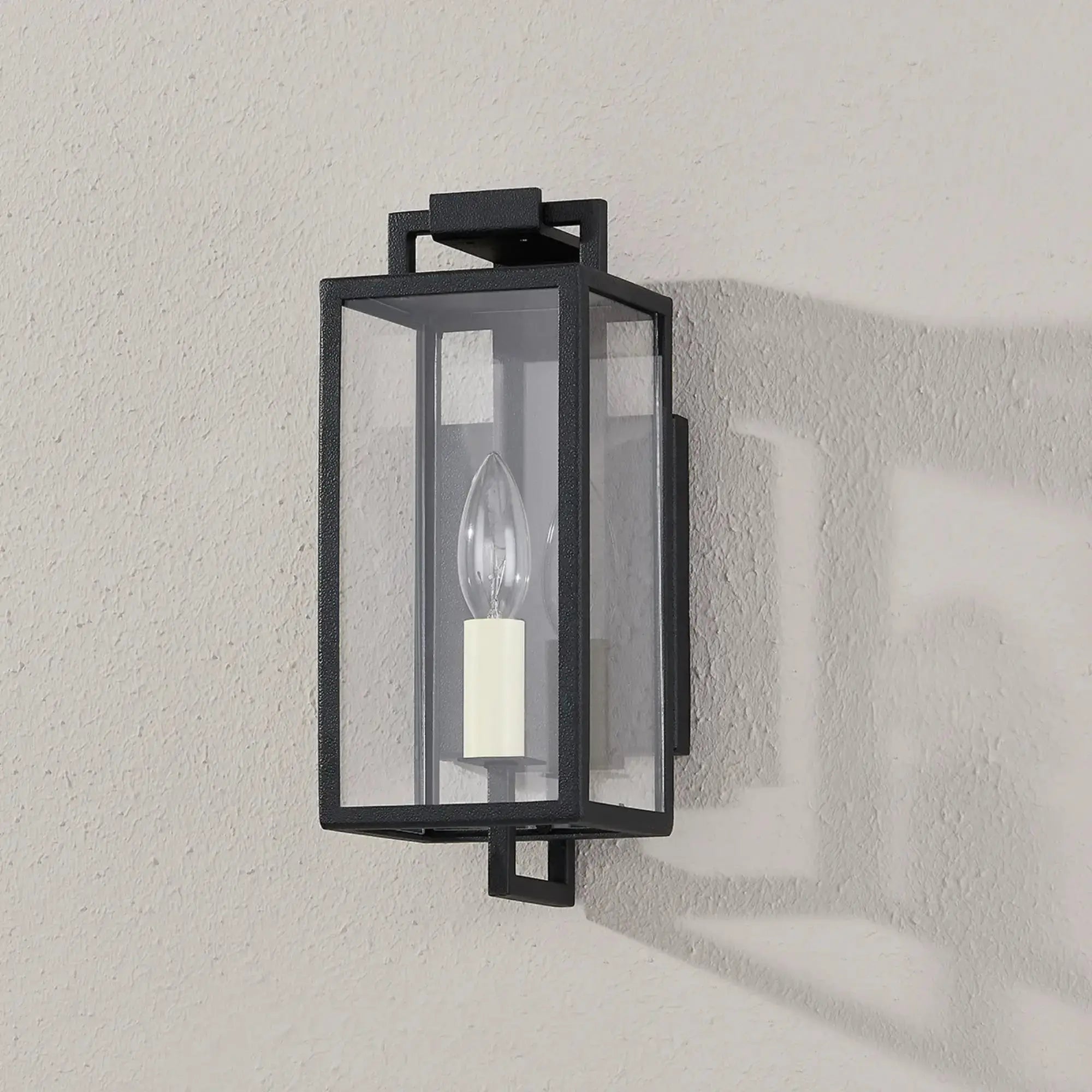Troy Lighting Beckham 12-Inch Outdoor Wall Sconce - Forged Iron - Wet Rated - B6380-FOR Troy Lighting