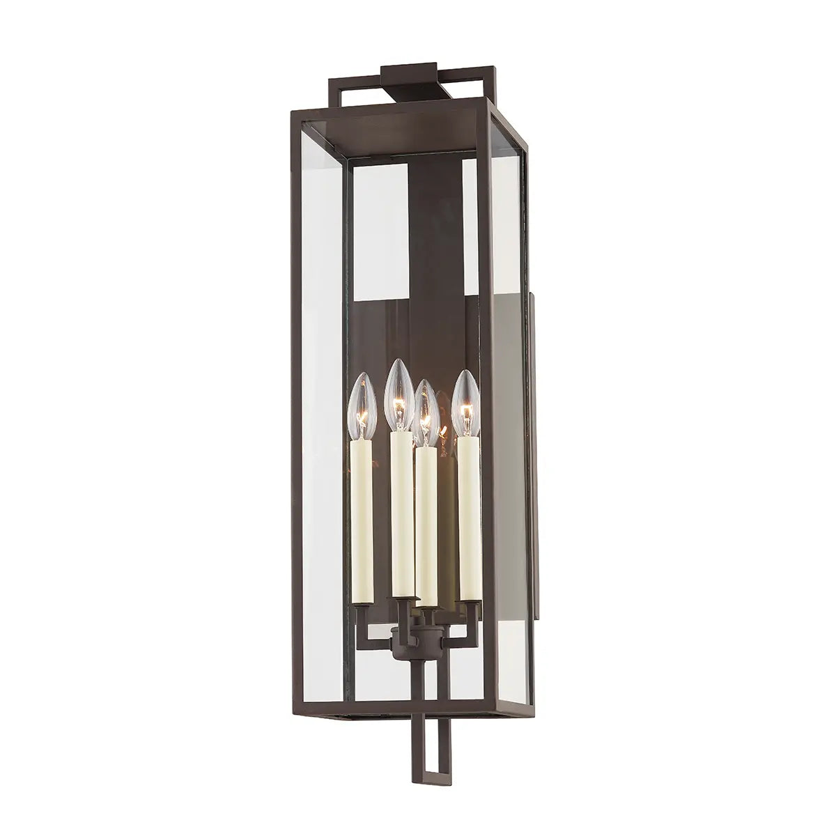Beckham Exterior Wall Sconce - Textured Bronze - 28.5" H