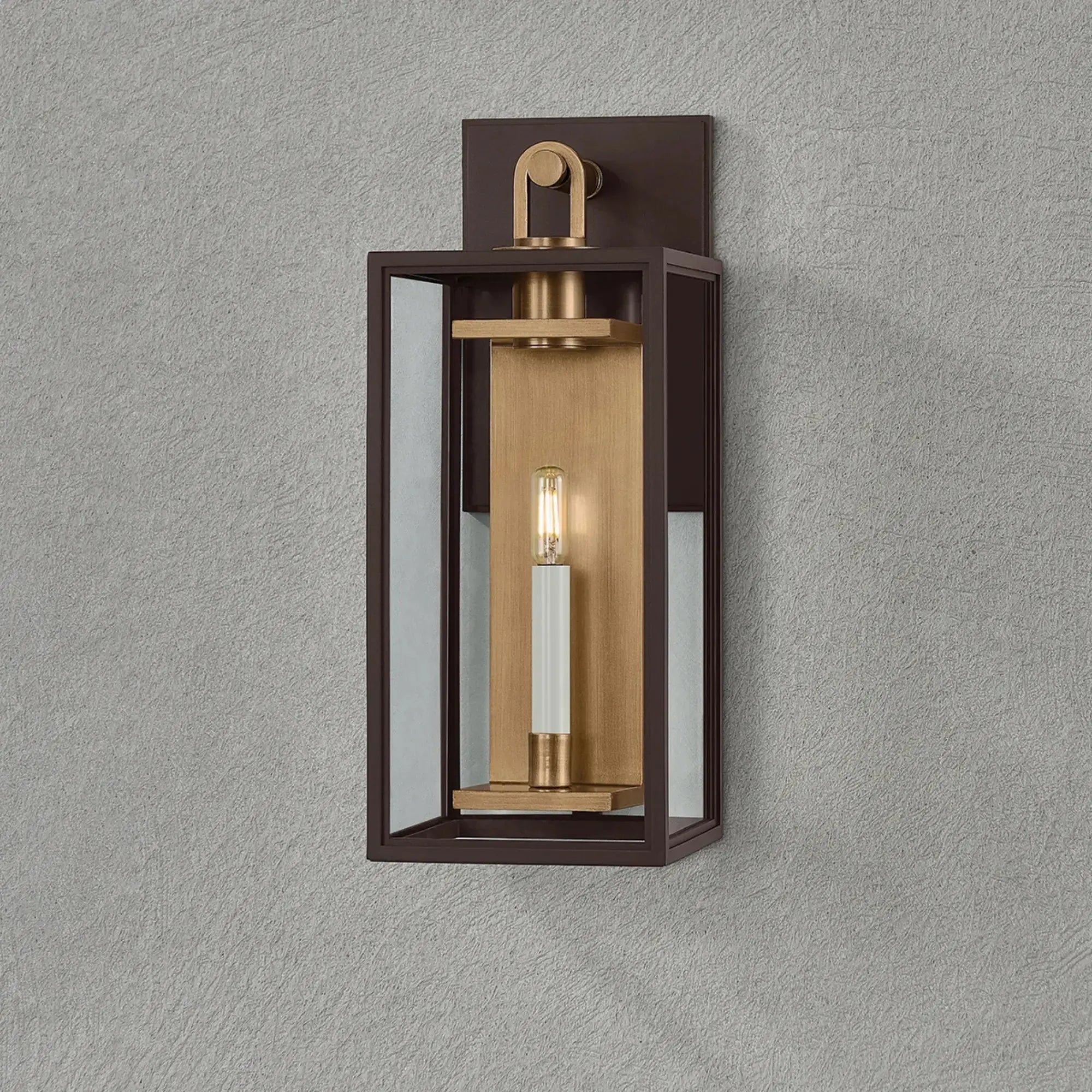 Troy Lighting Arnold 20-Inch Outdoor Wall Sconce - Patina Brass - Wet Rated - B6520-PBR/TBZ Troy Lighting