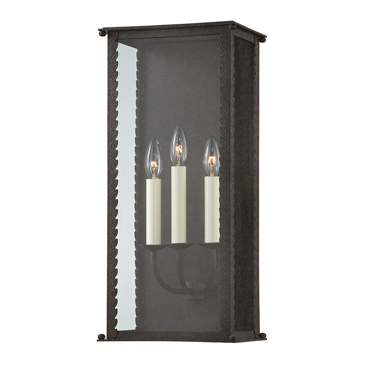 Zuma Exterior Wall Sconce - French Iron - 21.25" H