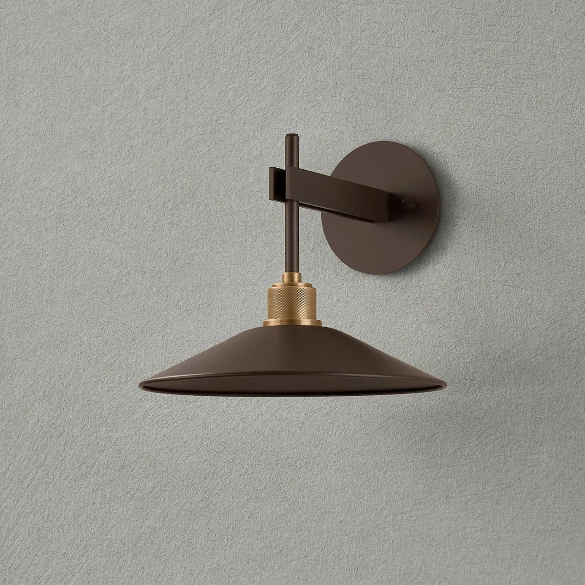 Troy Lighting Harac 9.75-Inch Outdoor Wall Sconce - Patina Brass - Wet Rated - B7810-PBR/BRZ Troy Lighting