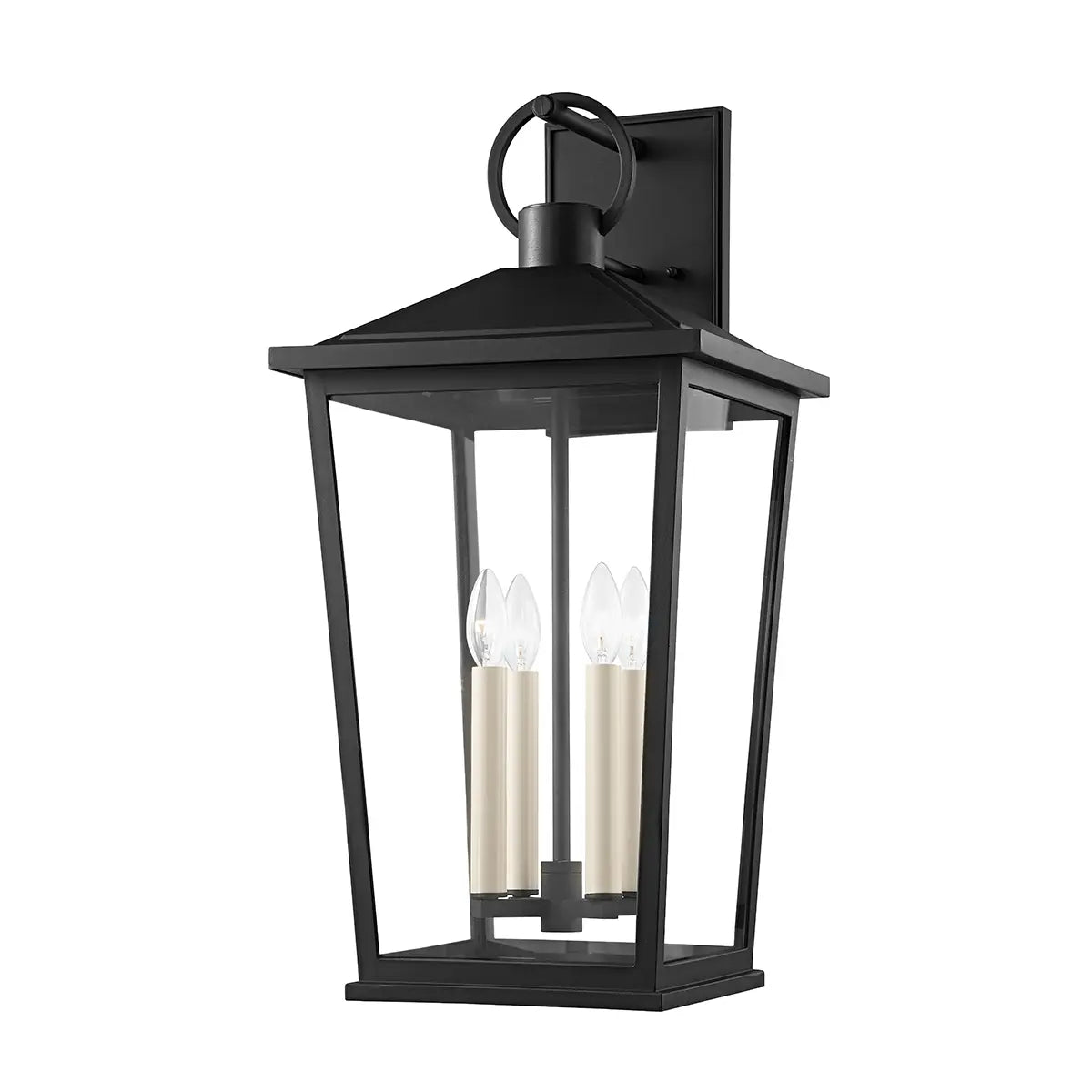 Soren Exterior Wall Sconce - Texture Black - 26.5" H