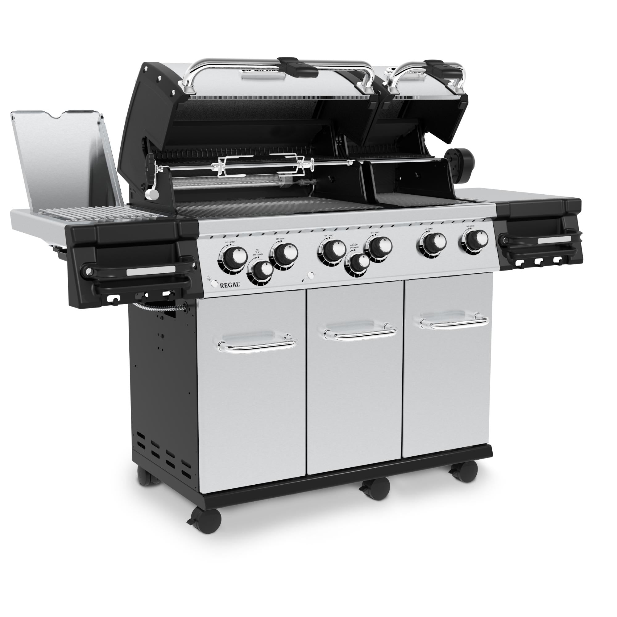 Broil King Regal S 690 Pro IR 6-Burner Gas Grill with Infrared Side Burner & Rotisserie