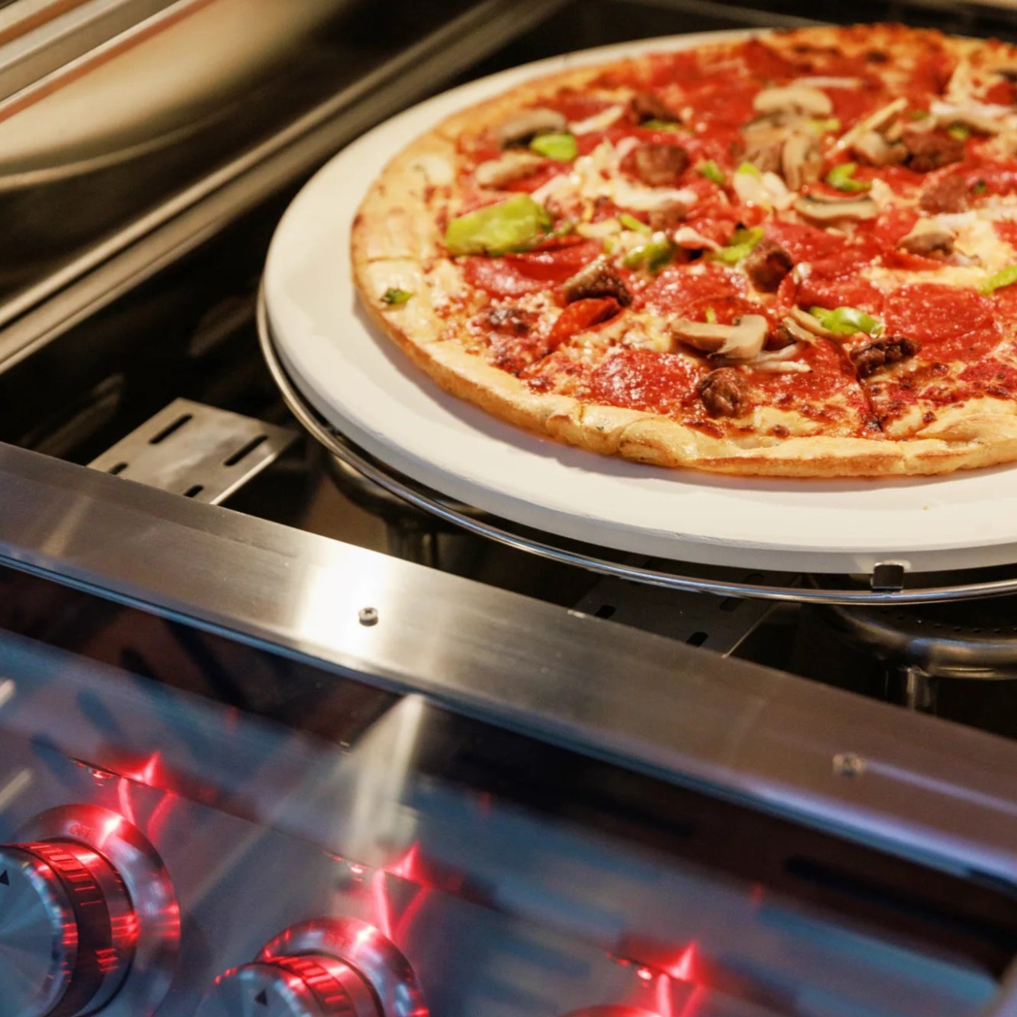 Blaze 26-Inch Outdoor Gas Pizza Oven with Rotisserie