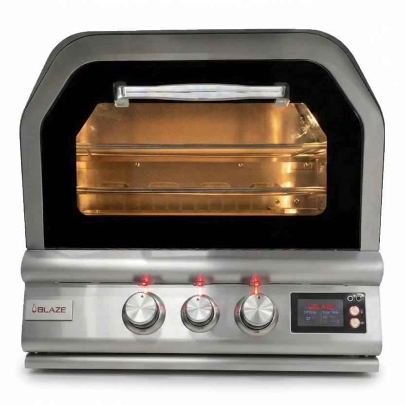 Blaze 26-Inch Outdoor Gas Pizza Oven with Rotisserie