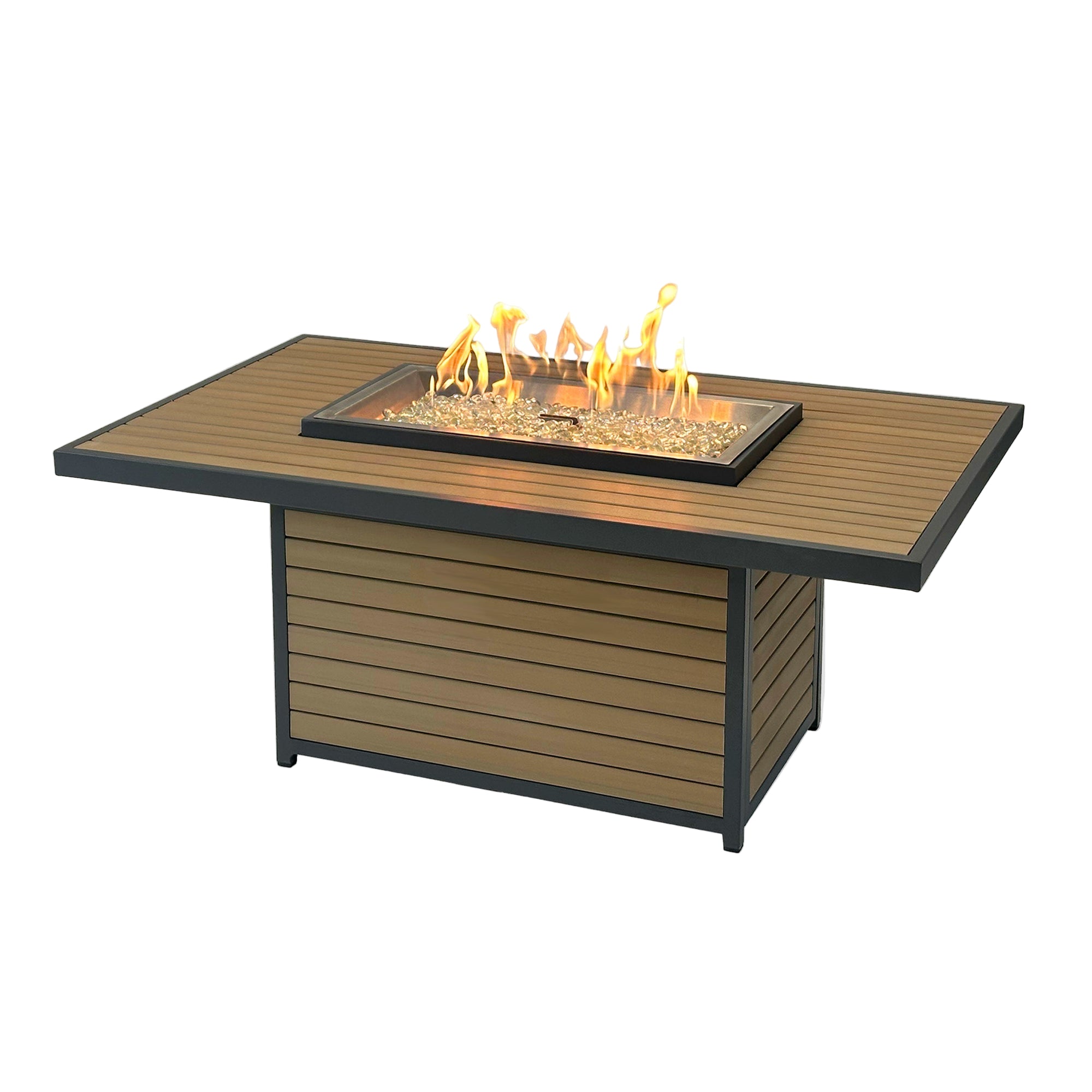 Kenwood & Brooks 50″ Rectangular Chat Height Gas Fire Table – The Outdoor GreatRoom Company