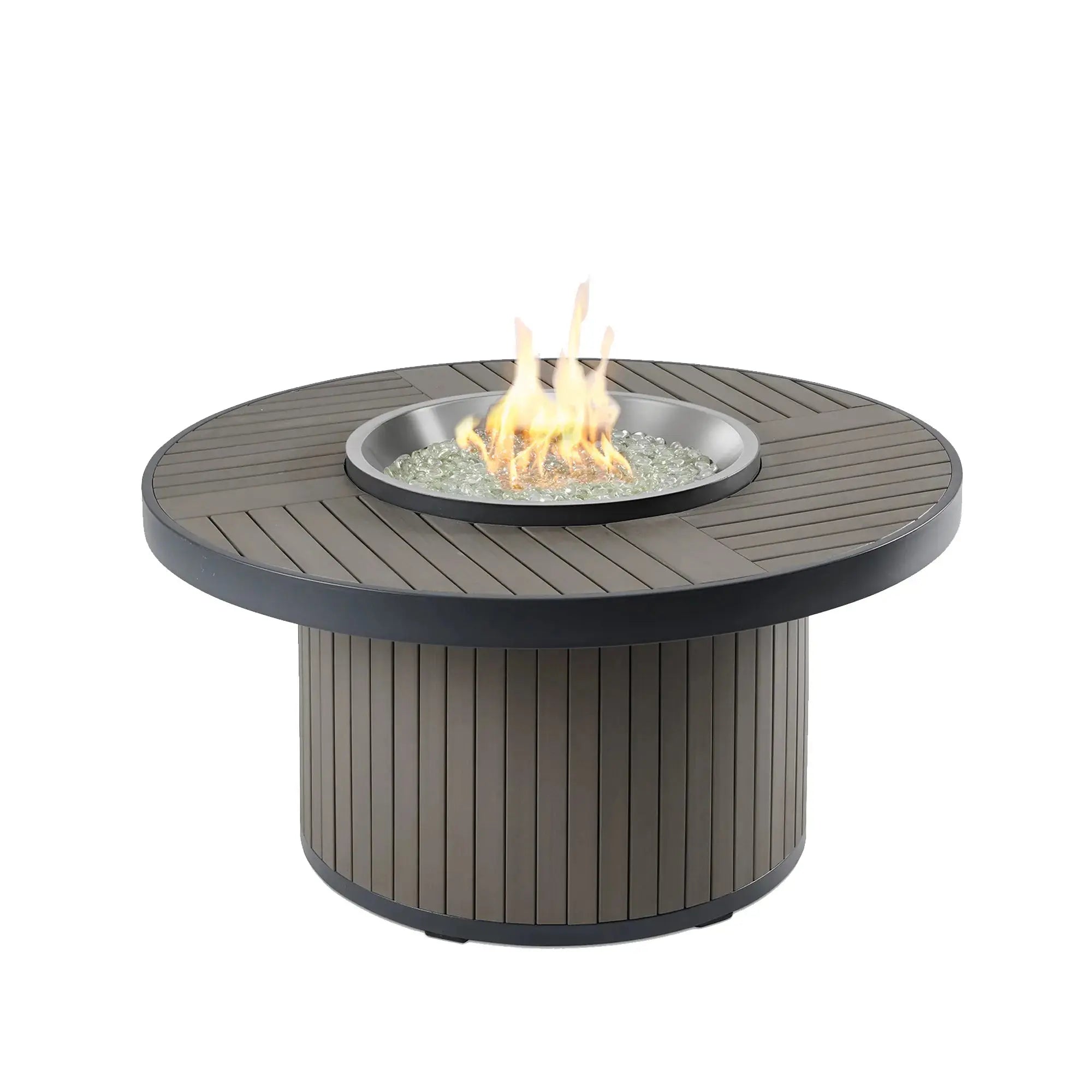 Kenwood & Brooks 42″ Round Dining Height Gas Fire Table – The Outdoor GreatRoom Company The Outdoor GreatRoom Company