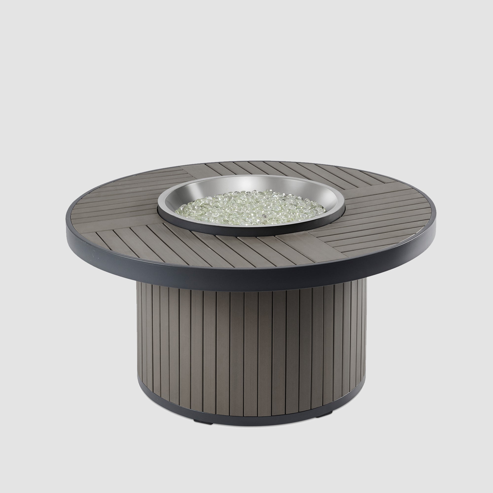 Kenwood & Brooks 42″ Round Dining Height Gas Fire Table – The Outdoor GreatRoom Company