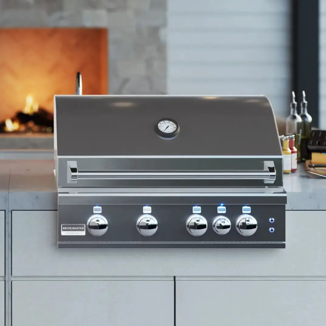 Broilmaster B-Series 32-Inch Marine Grade Fully Loaded 4-Burner Built-In Gas Grill Head broilmaster