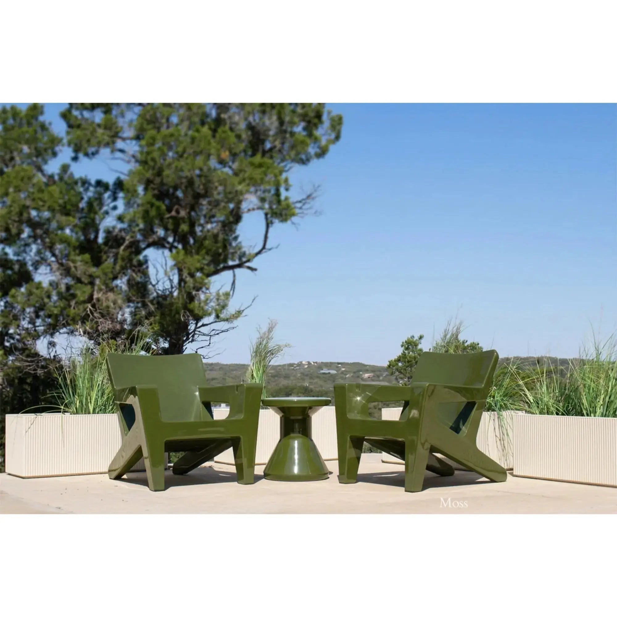 Bask Lounge Chair | Modern Adirondack Chair with Cup Holders — Tupelo Goods Tupelo Goods