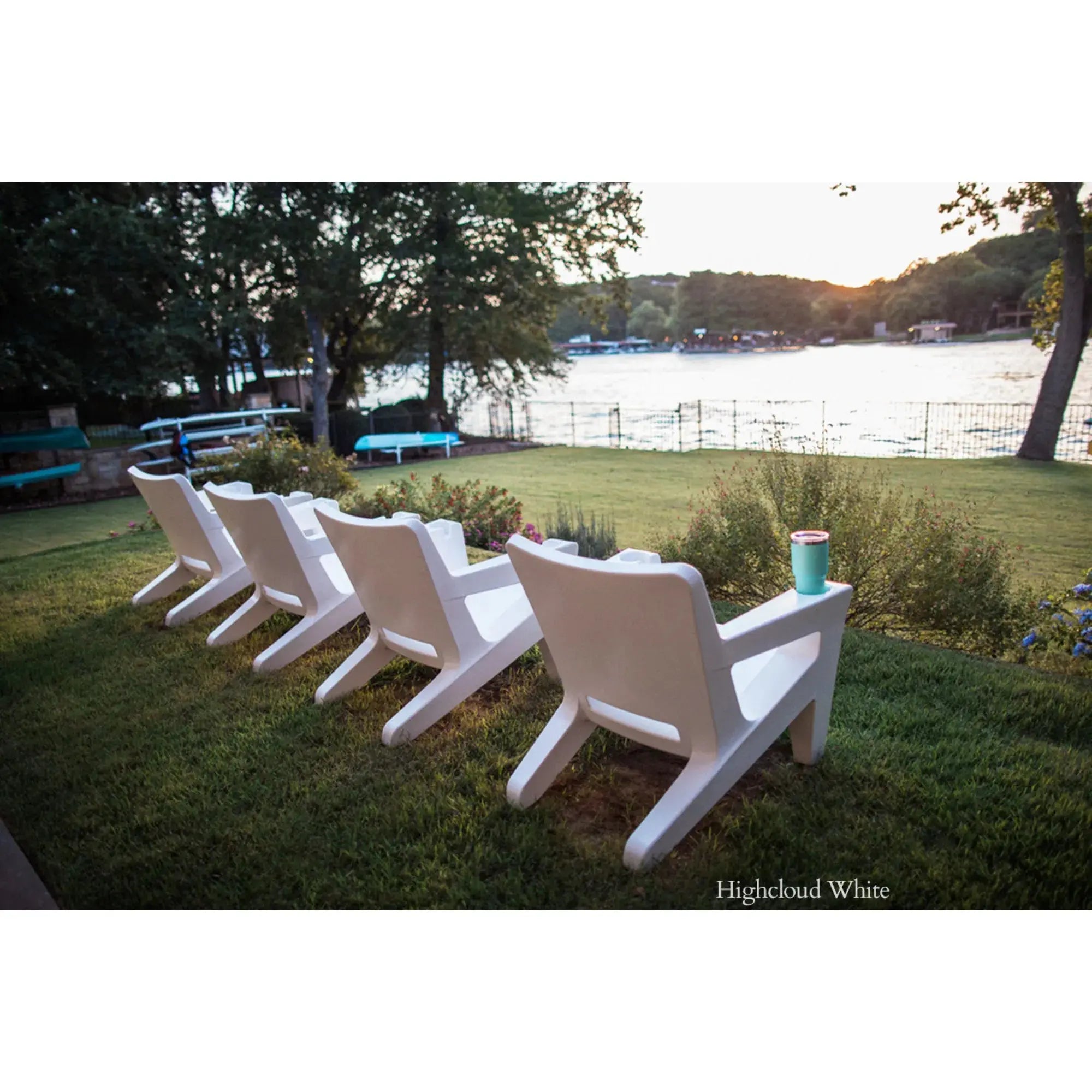 Bask Lounge Chair | Modern Adirondack Chair with Cup Holders — Tupelo Goods Tupelo Goods