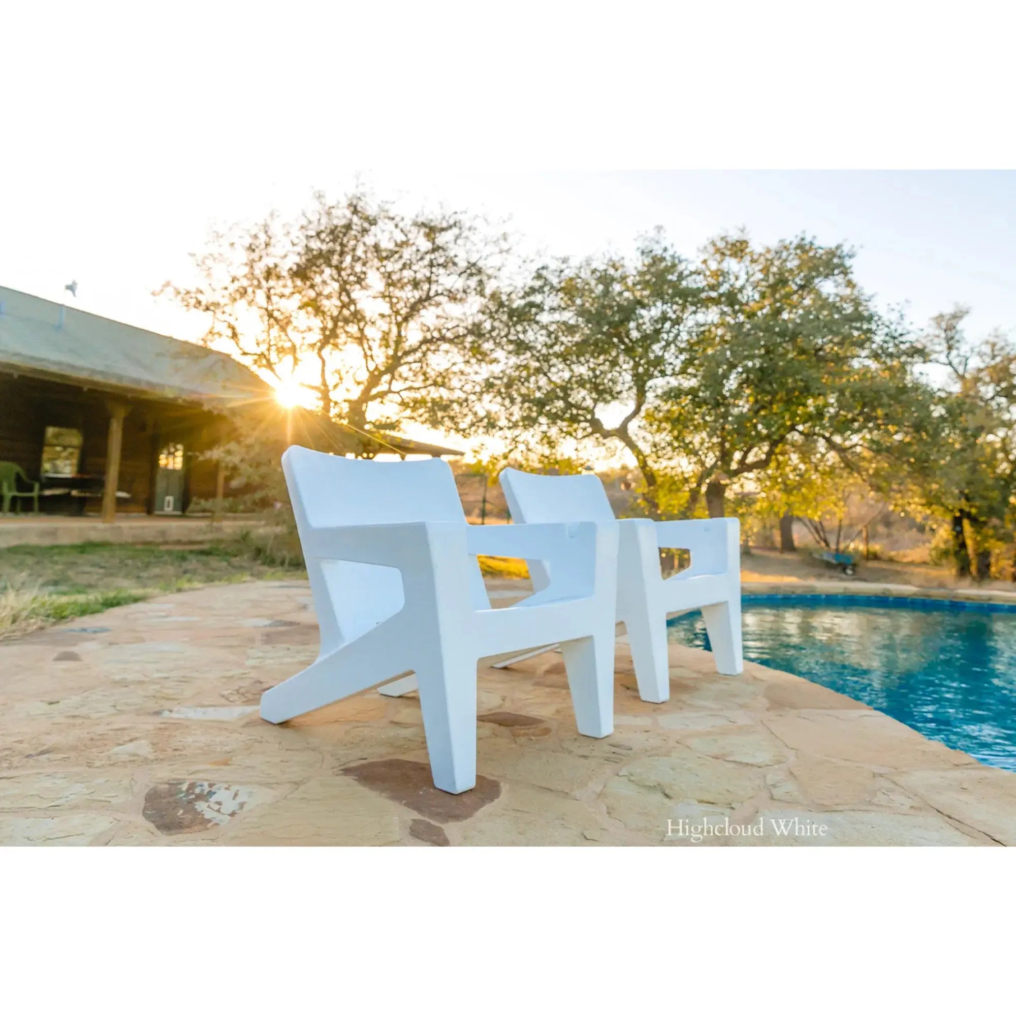 Bask Lounge Chair | Modern Adirondack Chair with Cup Holders — Tupelo Goods Tupelo Goods