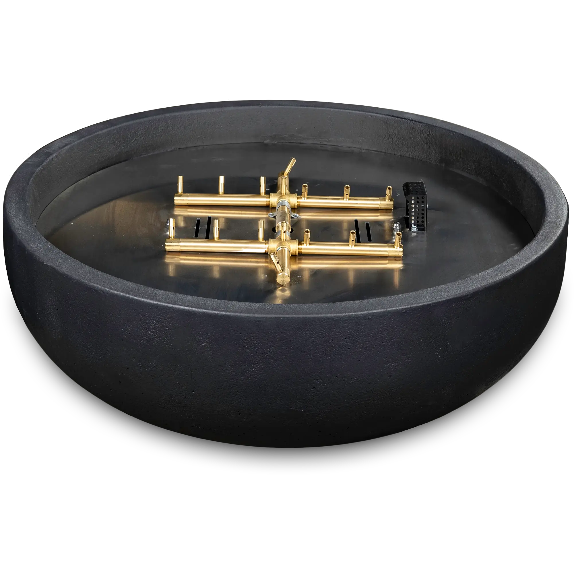 Blaze 38" Round Concrete Fire Bowl – Liquid Propane – BLZ-38-FBOWL-LP