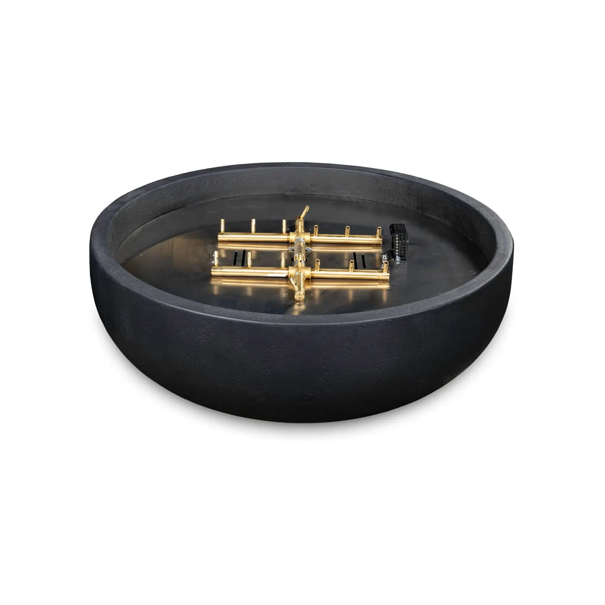 Blaze 38" Round Concrete Fire Bowl – Natural Gas – BLZ-38-FBOWL-NG