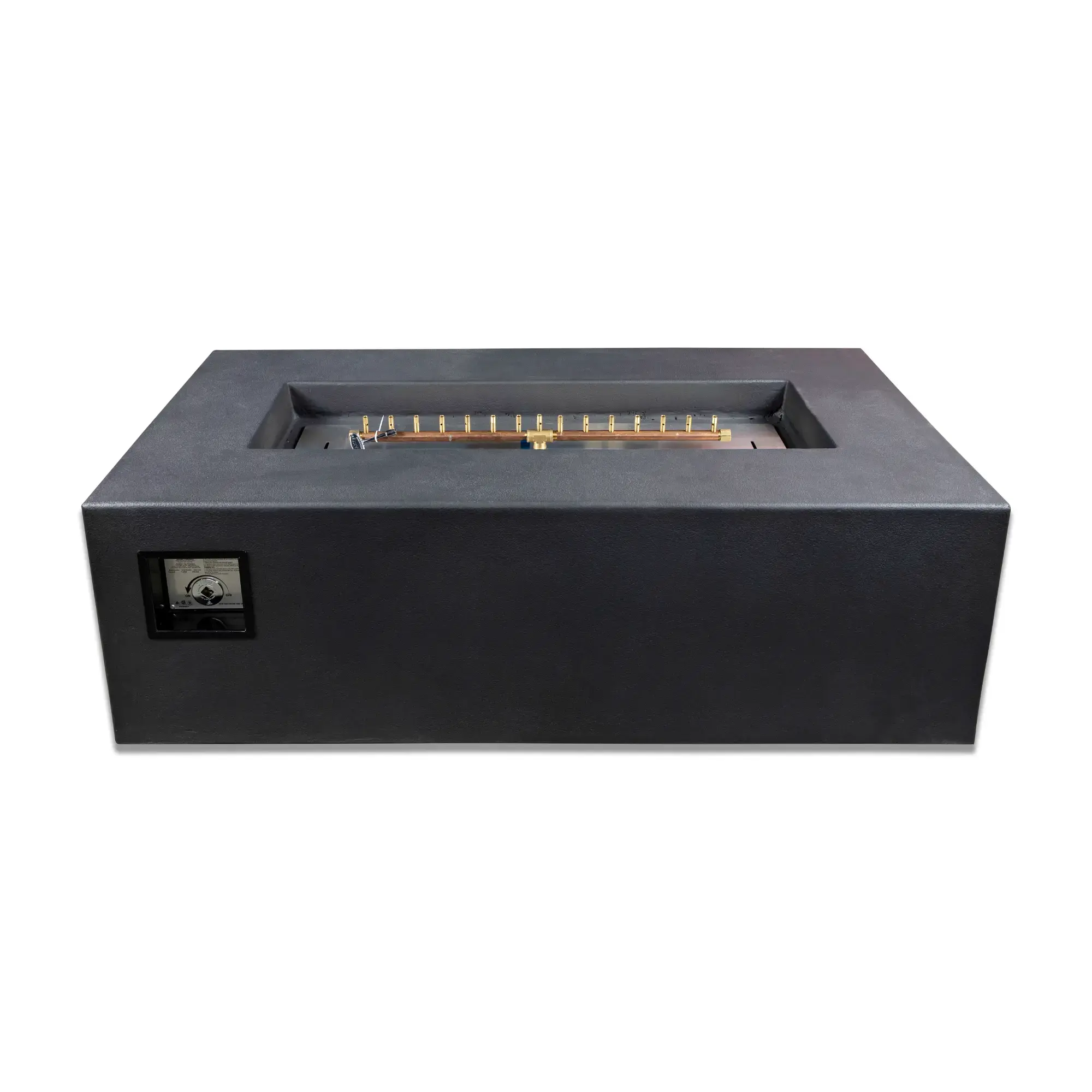 Blaze 60" Rectangular Concrete Gas Fire Pit Table – Natural Gas – BLZ-60-FTABLE-NG Blaze