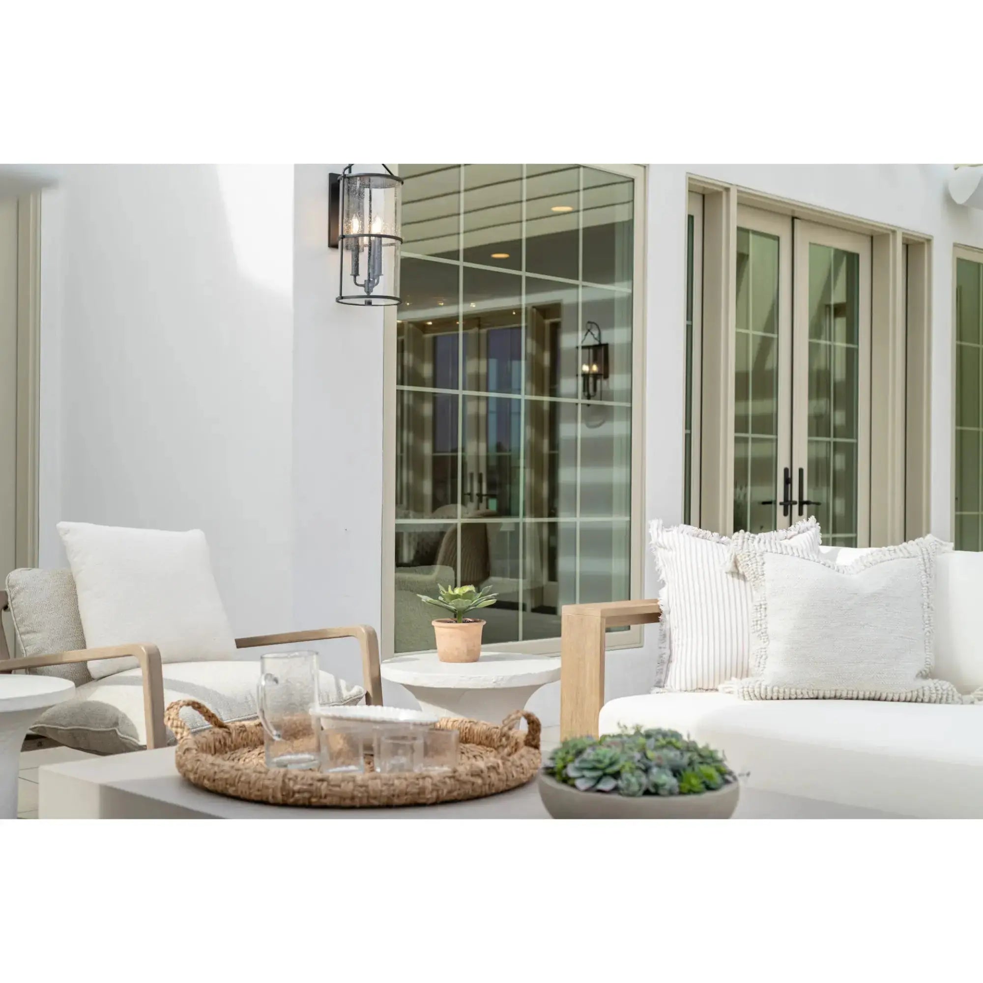 Troy Lighting Burbank 24.75-Inch Outdoor Wall Sconce - Texture Black - Wet Rated - B1313-TBK Troy Lighting
