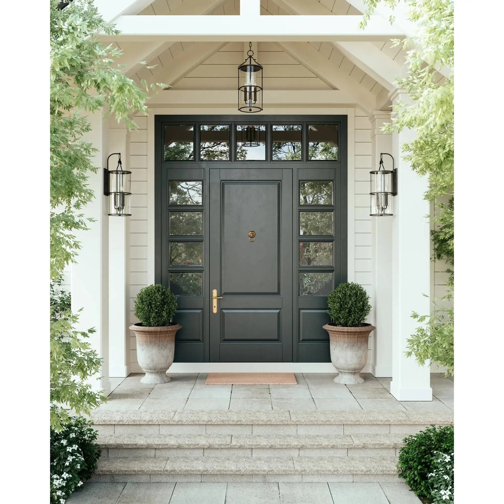 Troy Lighting Burbank 24.75-Inch Outdoor Wall Sconce - Texture Black - Wet Rated - B1313-TBK Troy Lighting