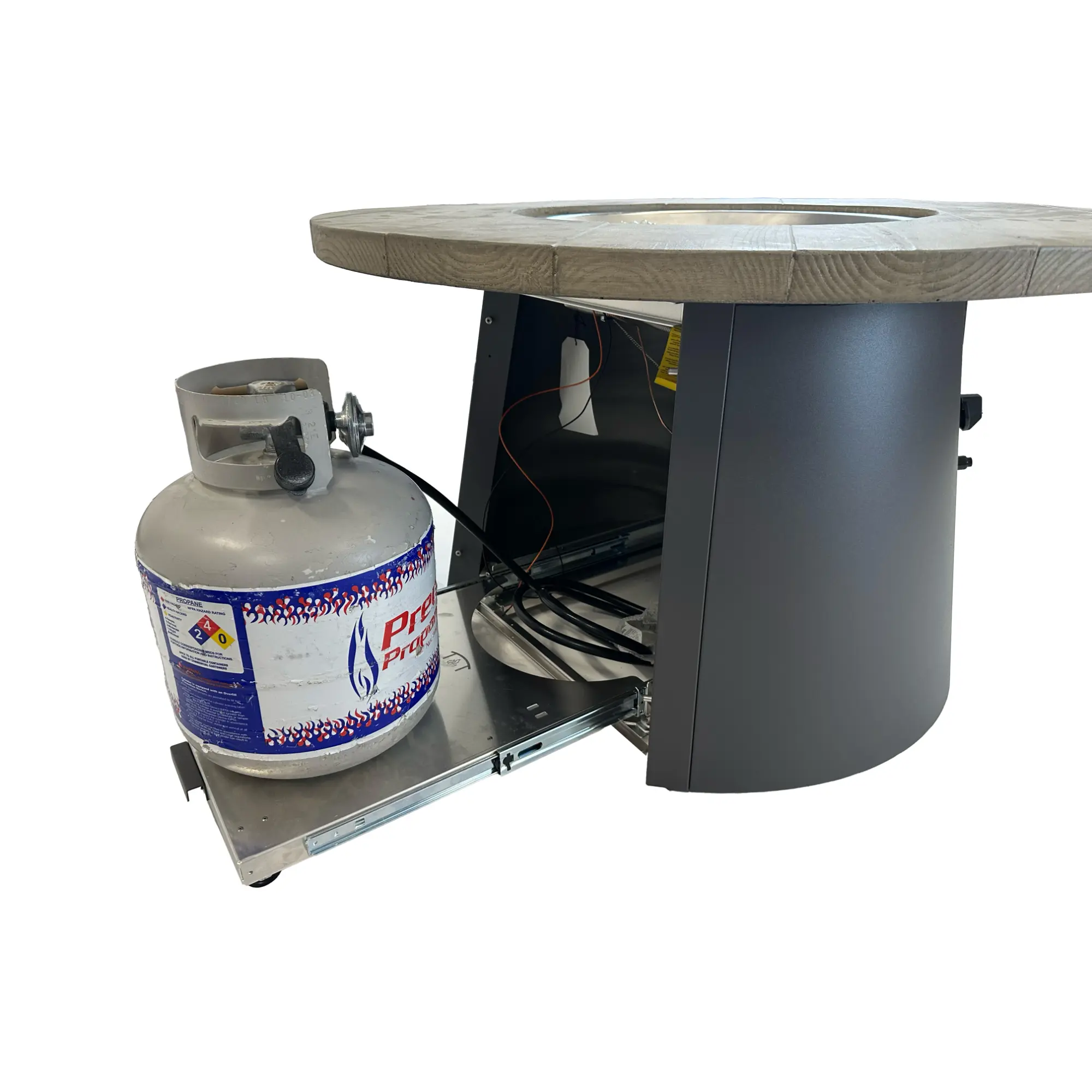 Cirvalo 48" Round Gas Fire Table – The Outdoor GreatRoom Company