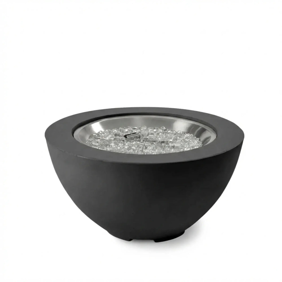 Cove 29″ Round Concrete Gas Fire Pit Bowl – The Outdoor GreatRoom Company The Outdoor GreatRoom Company