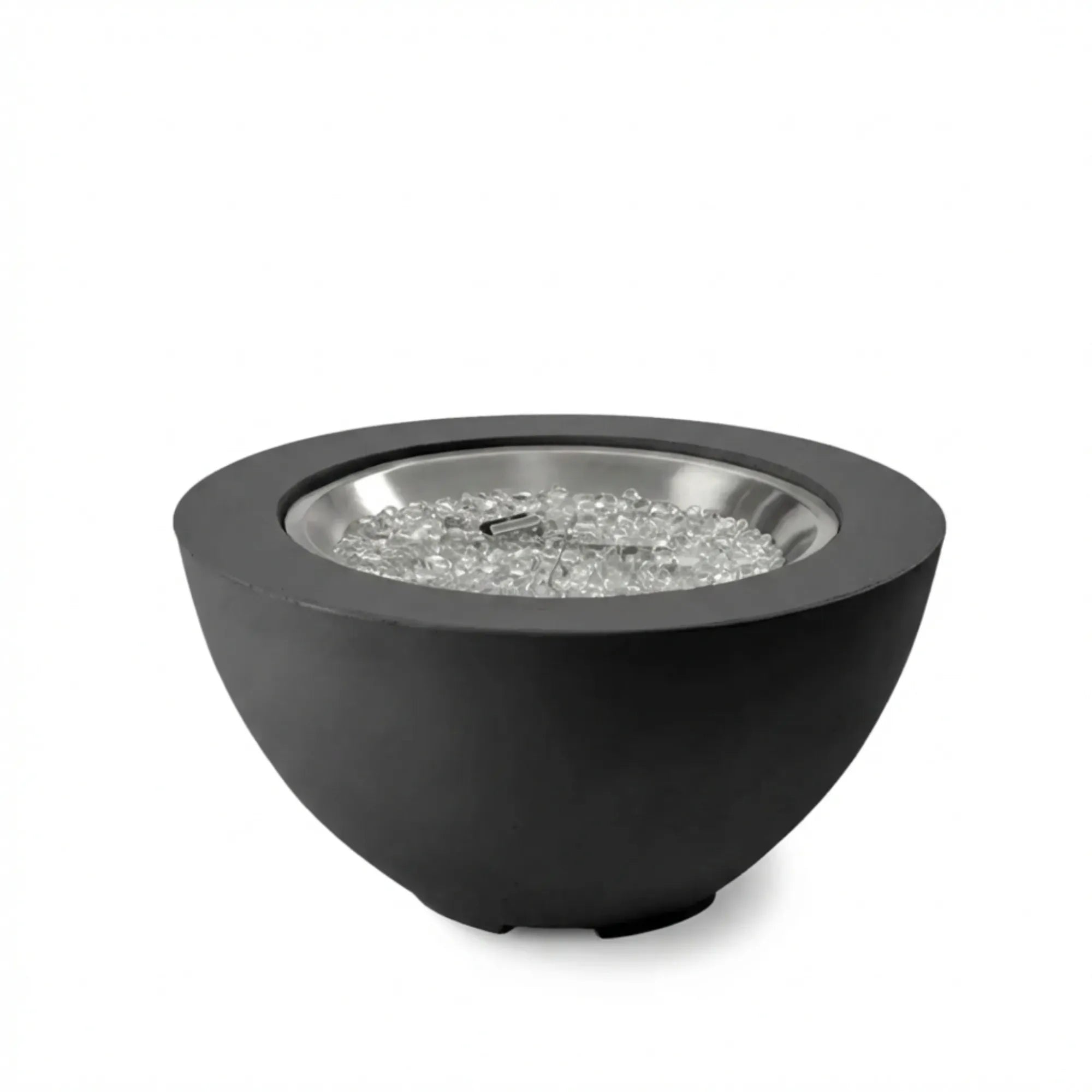 Cove 29″ Round Concrete Gas Fire Pit Bowl – The Outdoor GreatRoom Company