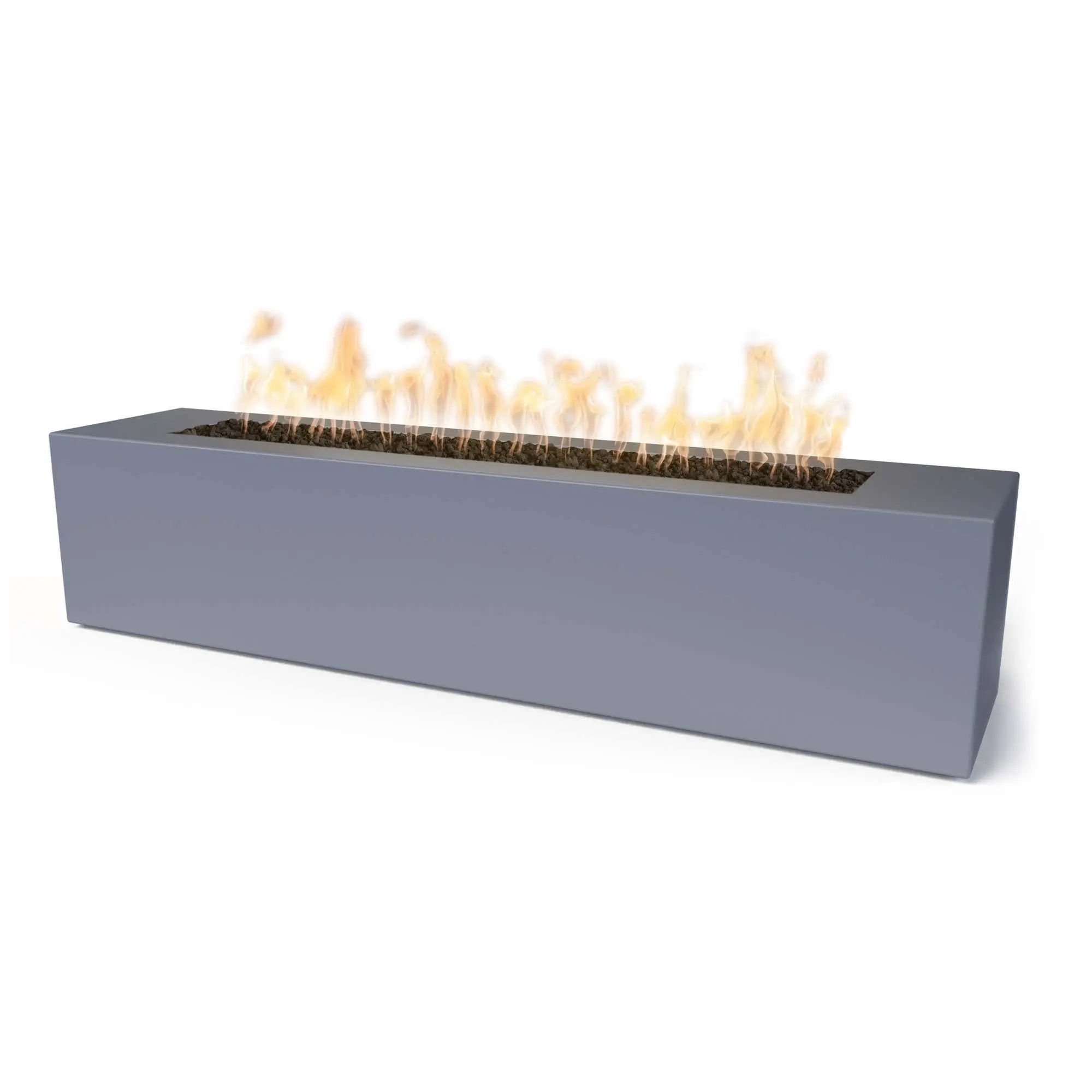 Carmen 72″ Linear Powder-Coated Steel Gas Fire Pit – The Outdoor Plus The Outdoor Plus