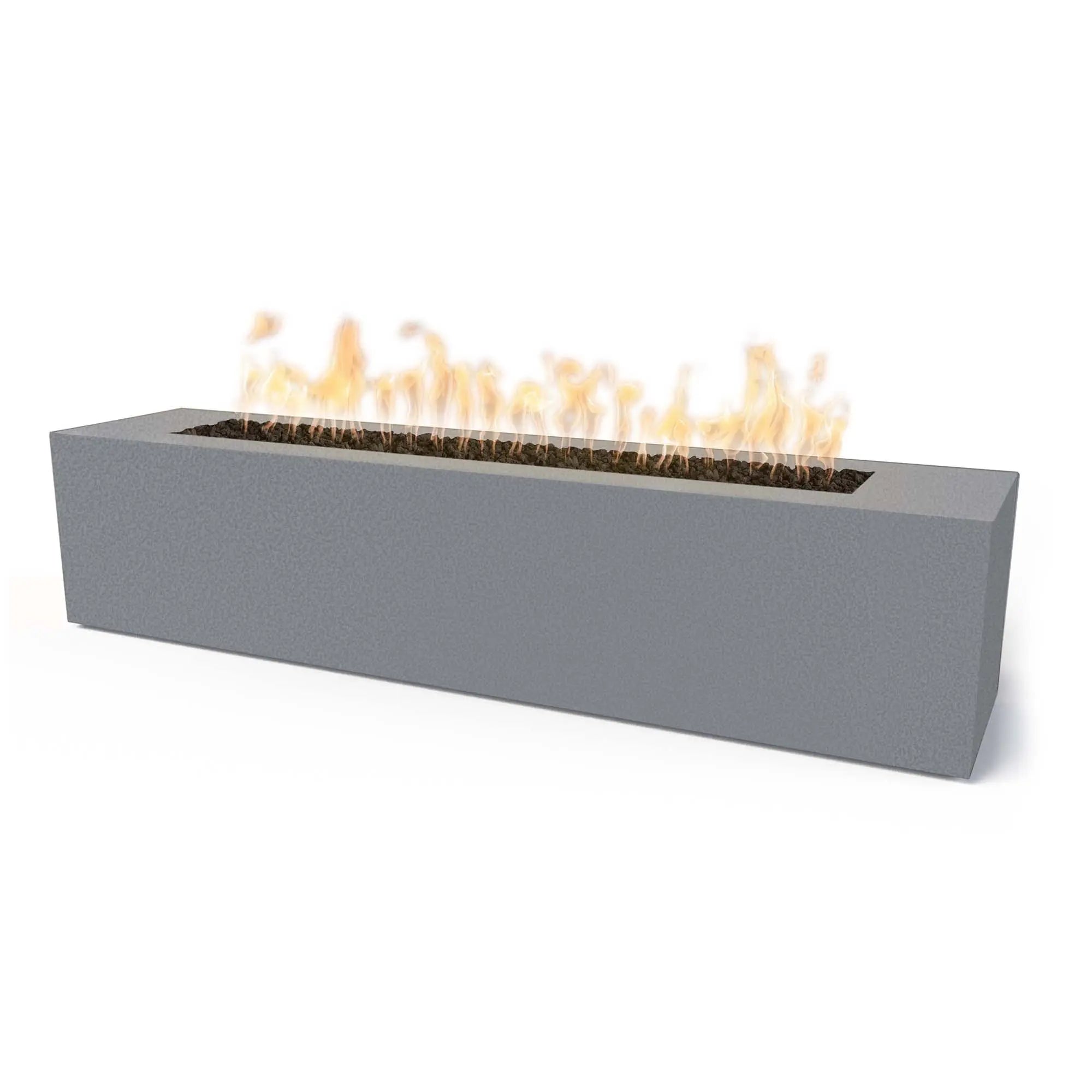Carmen 72″ Linear Powder-Coated Steel Gas Fire Pit – The Outdoor Plus The Outdoor Plus