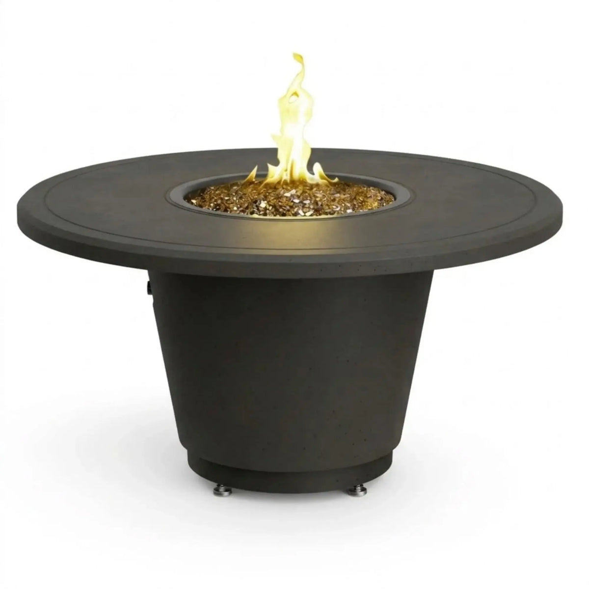 American Fyre Designs Cosmopolitan Round 48" GFRC Gas Fire Pit Table American Fyre Designs