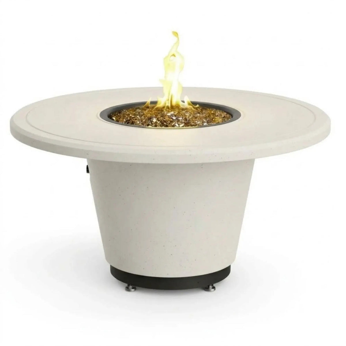 American Fyre Designs Cosmopolitan Round 48" GFRC Gas Fire Pit Table American Fyre Designs