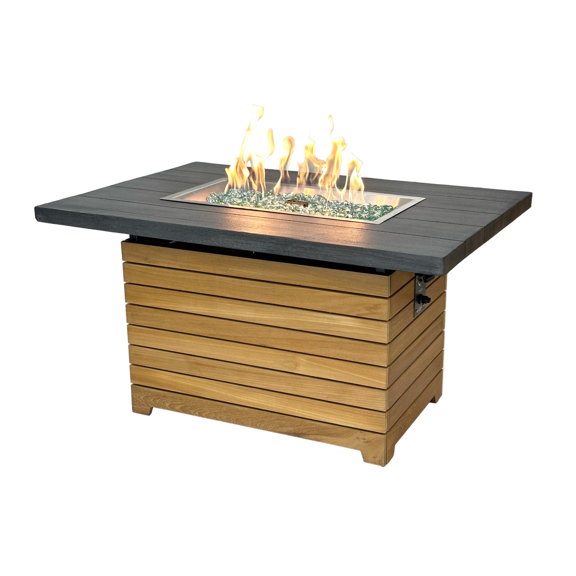 Darien 42″ Rectangular Gas Fire Pit Table – The Outdoor GreatRoom Company