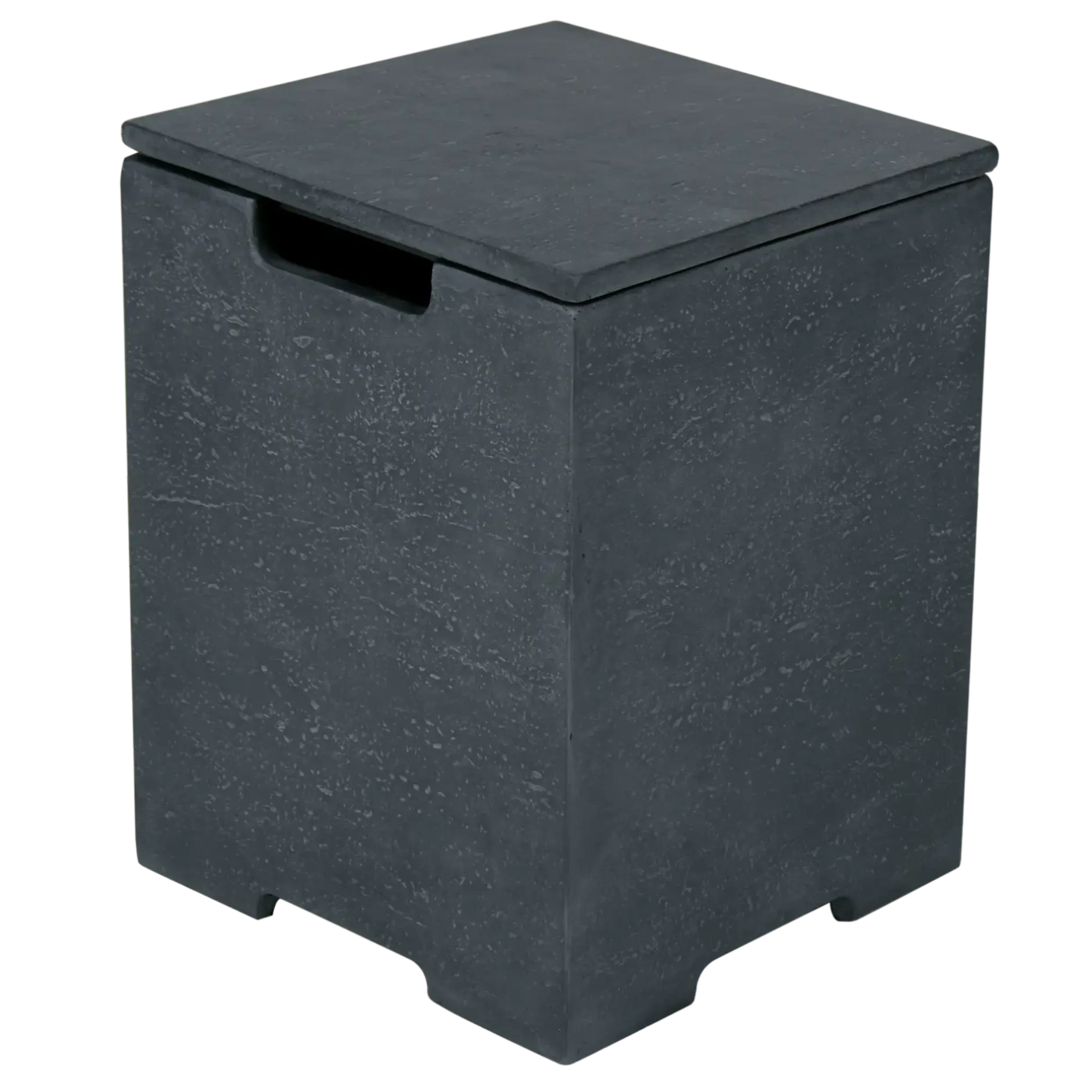 15.9" Square Propane Tank Cover - Slate Black - Elementi Elementi