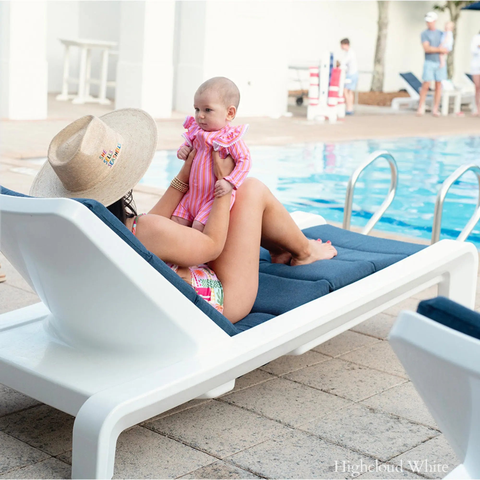 Deck Chaise Lounge | Modern In-Pool & Patio Chaise — Tupelo Goods Tupelo Goods