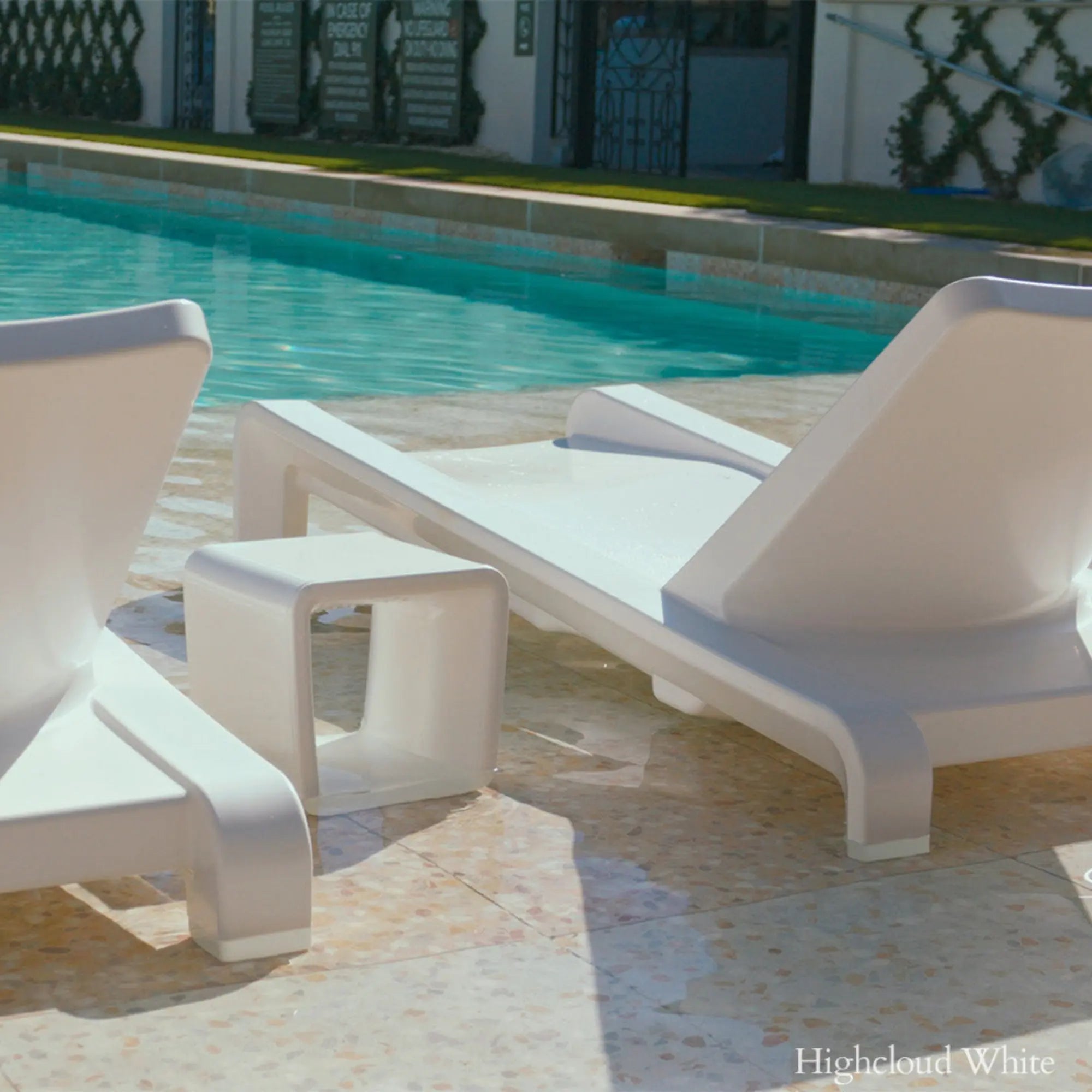 Deck Chaise Lounge | Modern In-Pool & Patio Chaise — Tupelo Goods Tupelo Goods