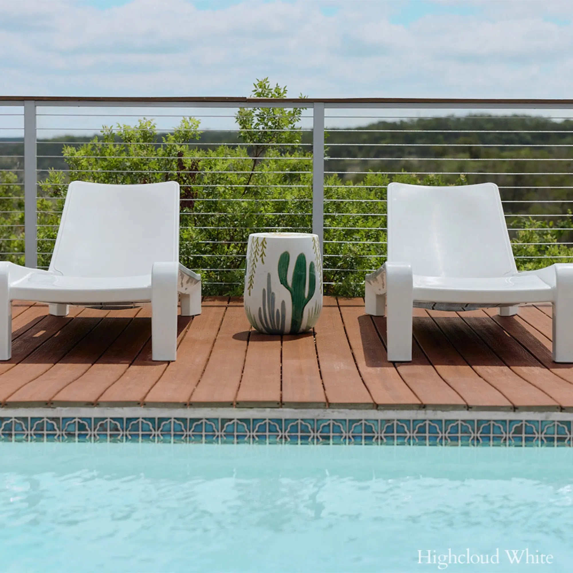 Deck Chaise Lounge | Modern In-Pool & Patio Chaise — Tupelo Goods Tupelo Goods