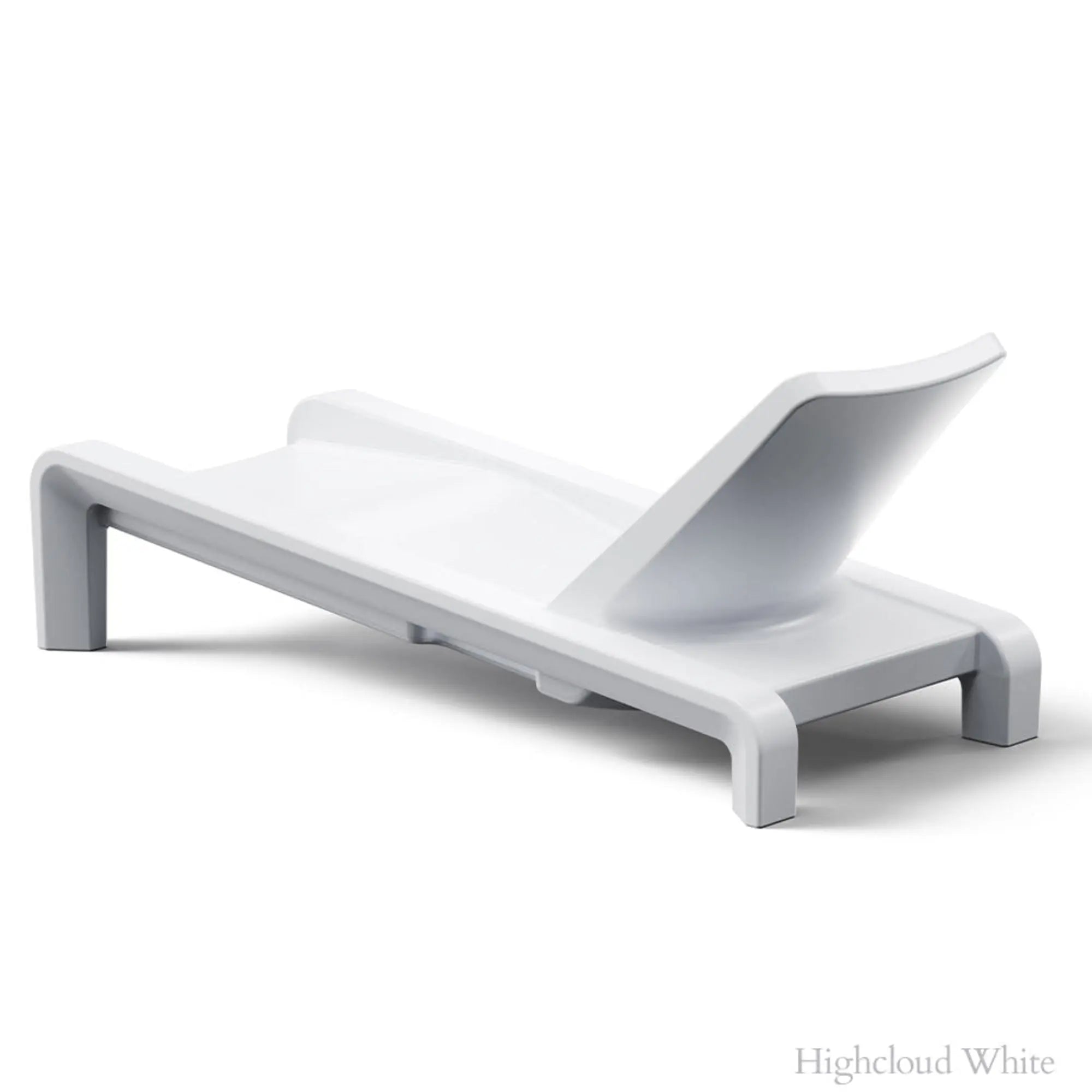 White lounge chair on a white background